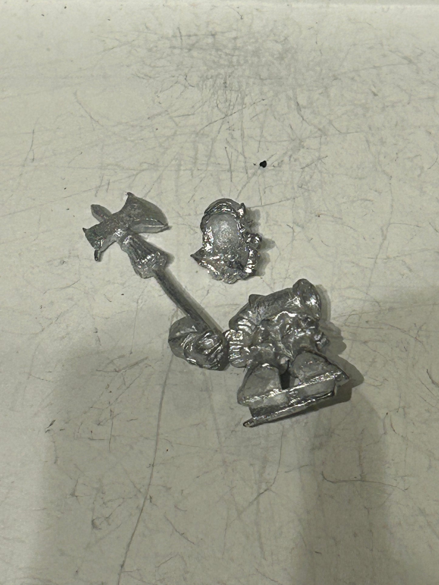 Assault group landsknecht dwarf with halberd