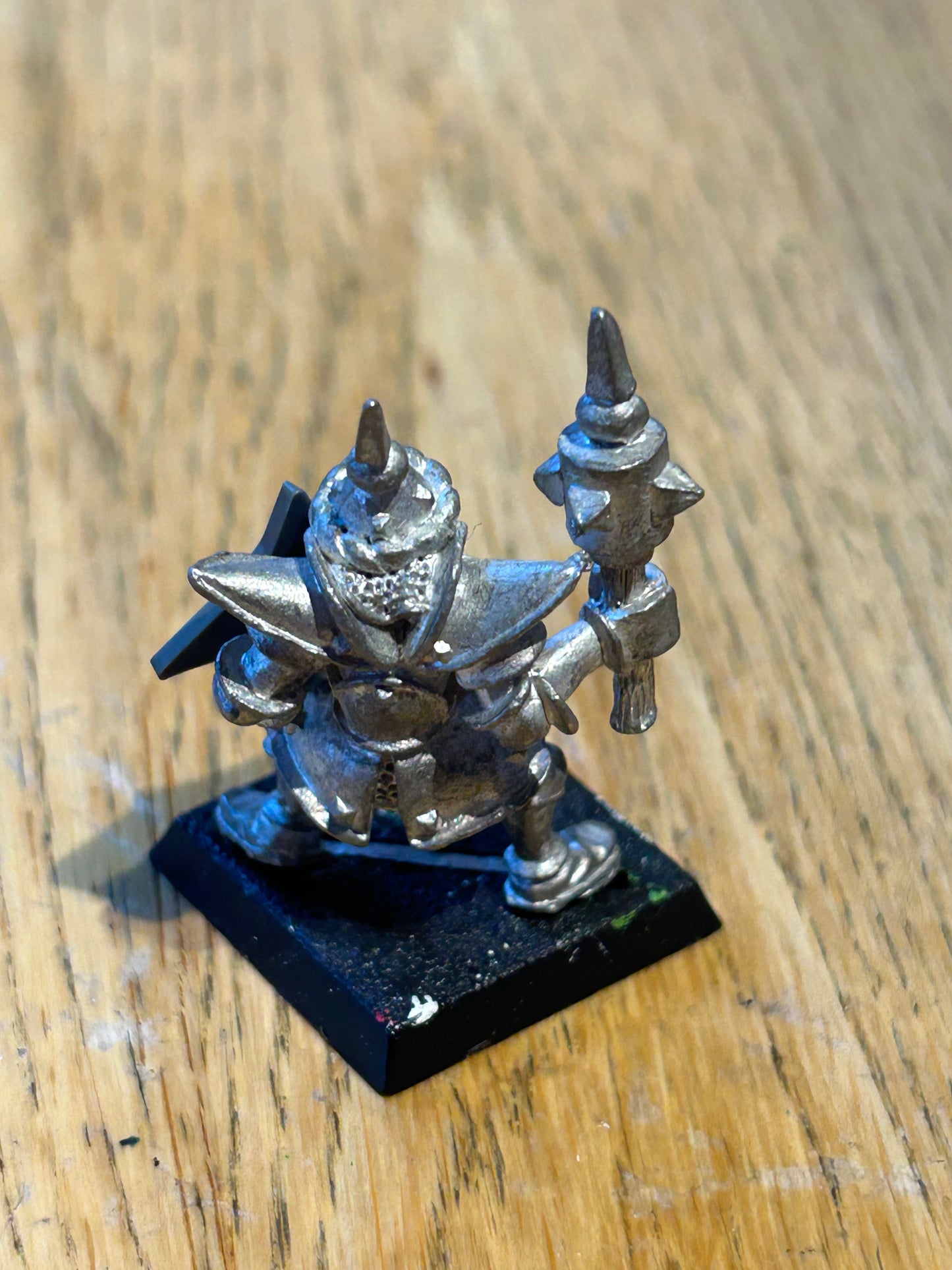 Chaos Warrior with Mace Pestilens One Eye Citadel GW 1980s Metal