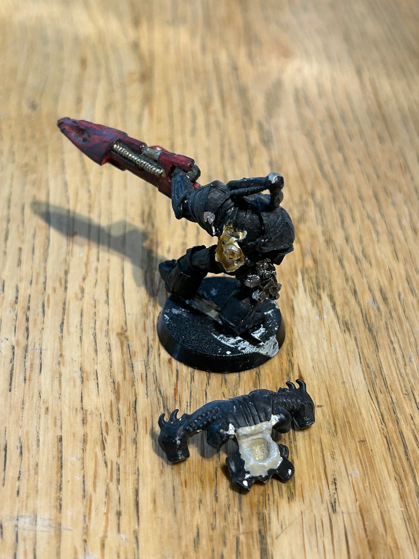 Games Workshop Warhammer 40k Rogue Trader Chaos Renegades Heavy Weapon missile launcher Marine (with backpack)