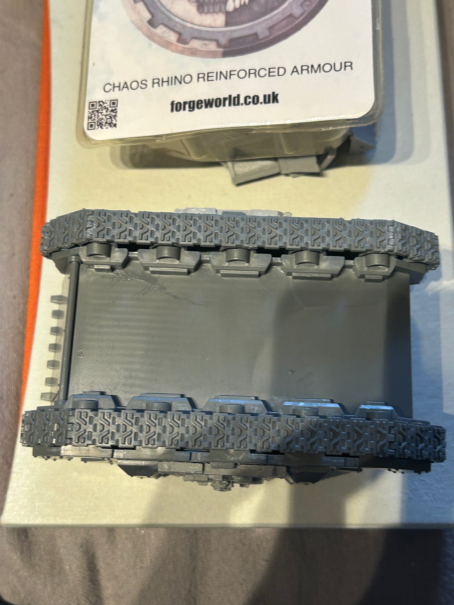 Forge world chaos rhino reinforced rhino conversion kit and rhino (one kit is mostly still on Sprue with two bits used, alongside a second kit I believe that has been used to)