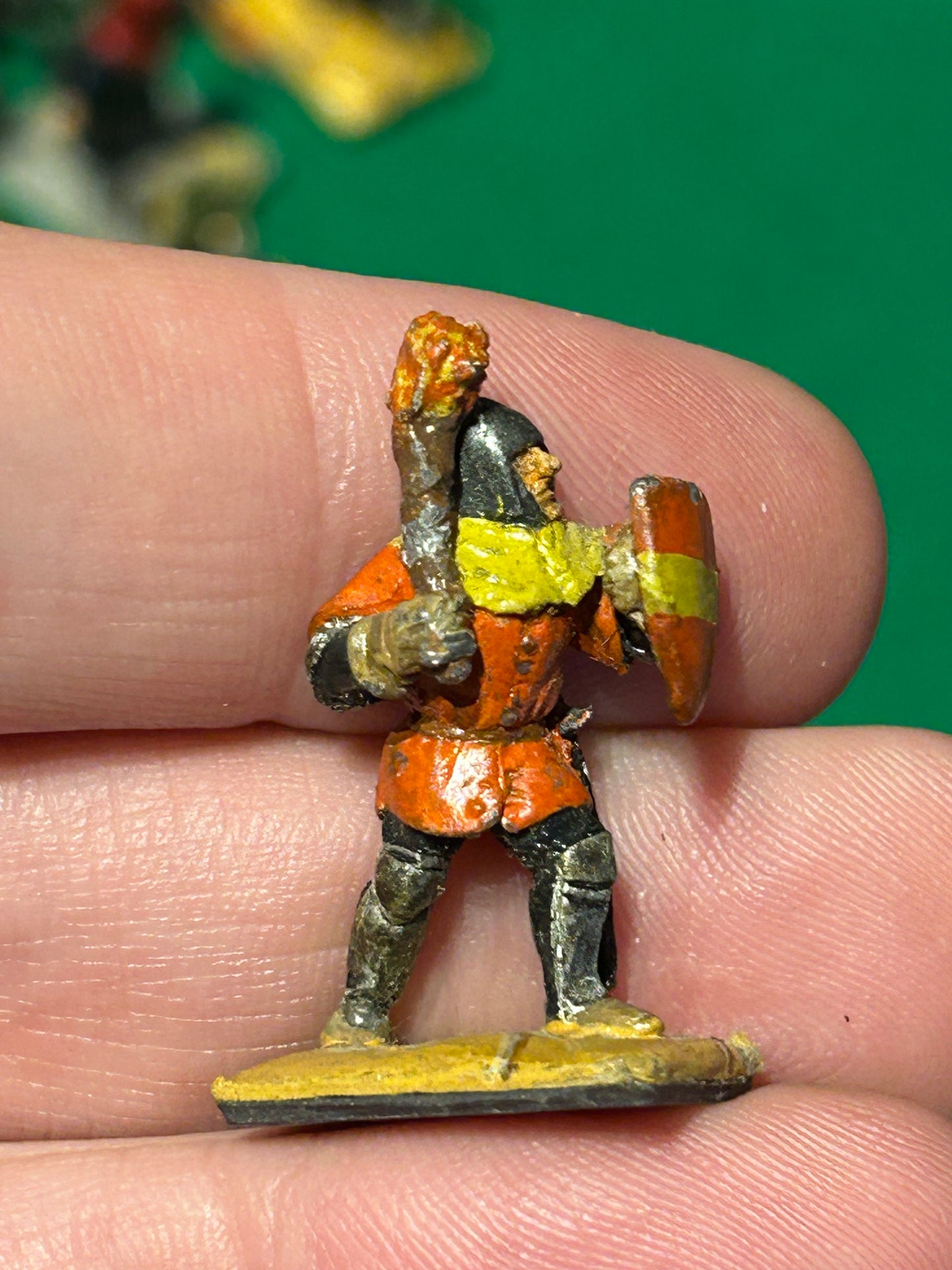 Citadel medieval range M8 armoured infantry in aketon with hand weapon (a torch in this case)