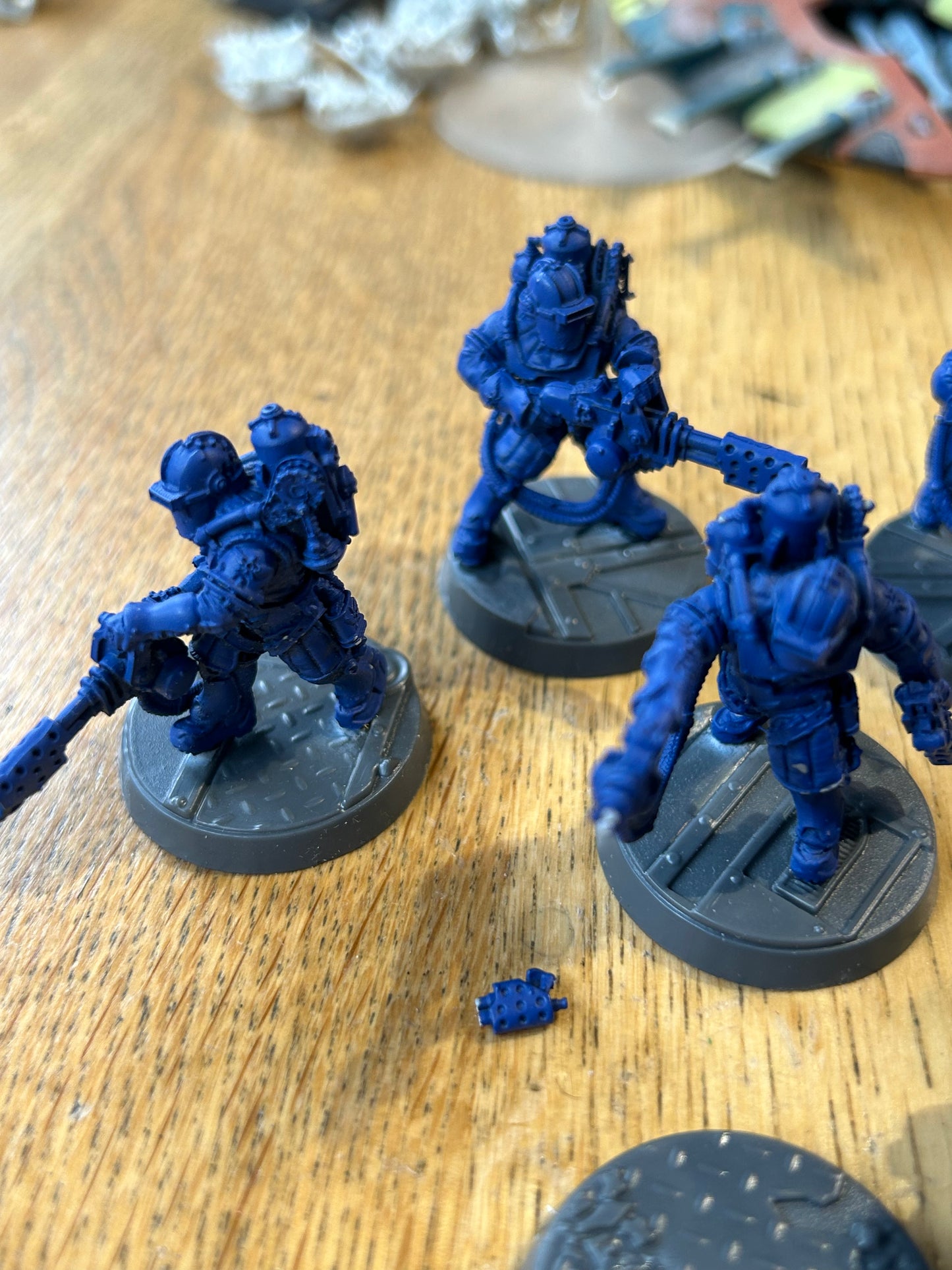 Warhammer 40K Imperial Guard Solar Auxilia Flamer Section (9 models)