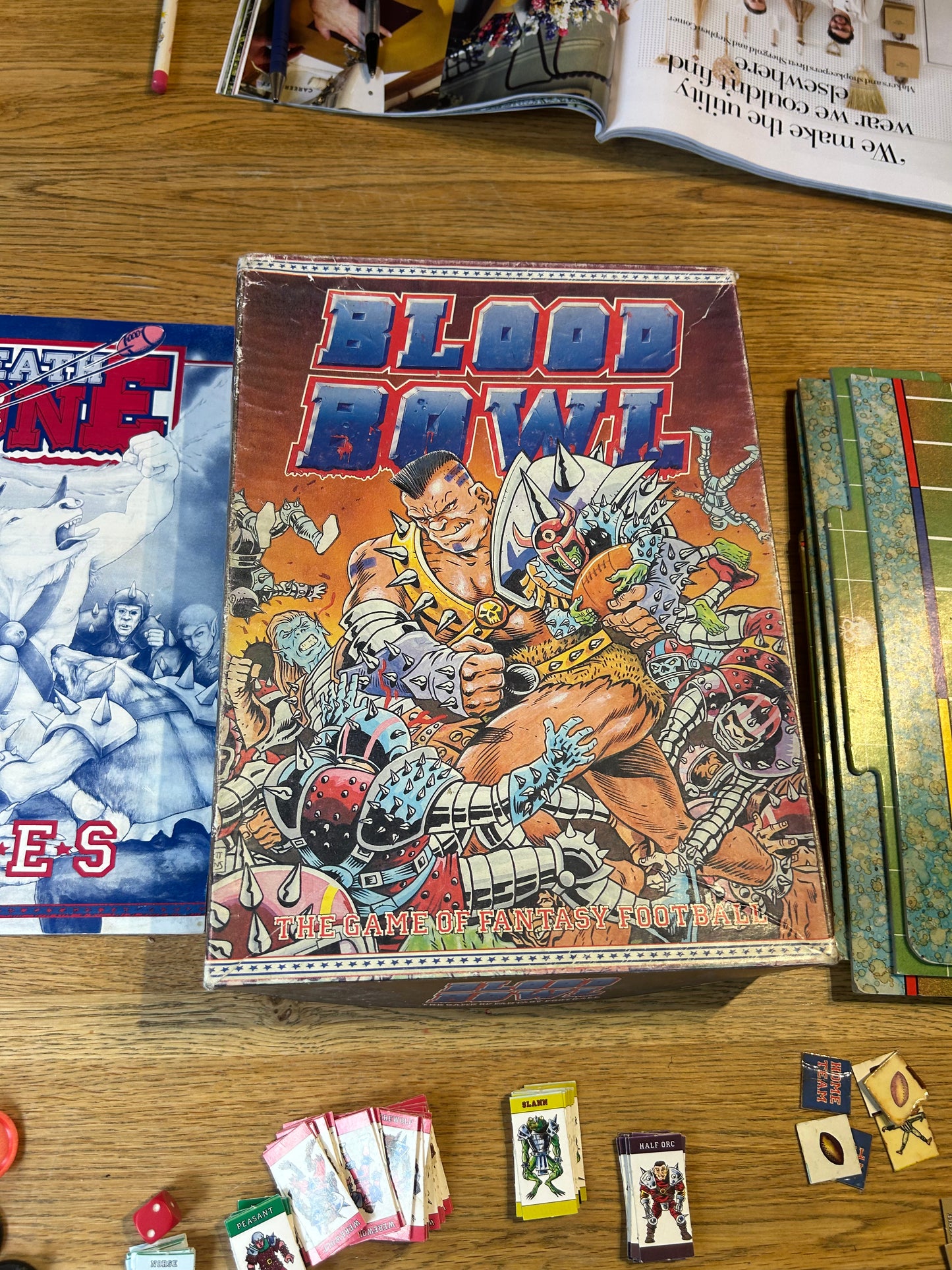 Blood Bowl 1st Edition Board Game and death zone (read description)