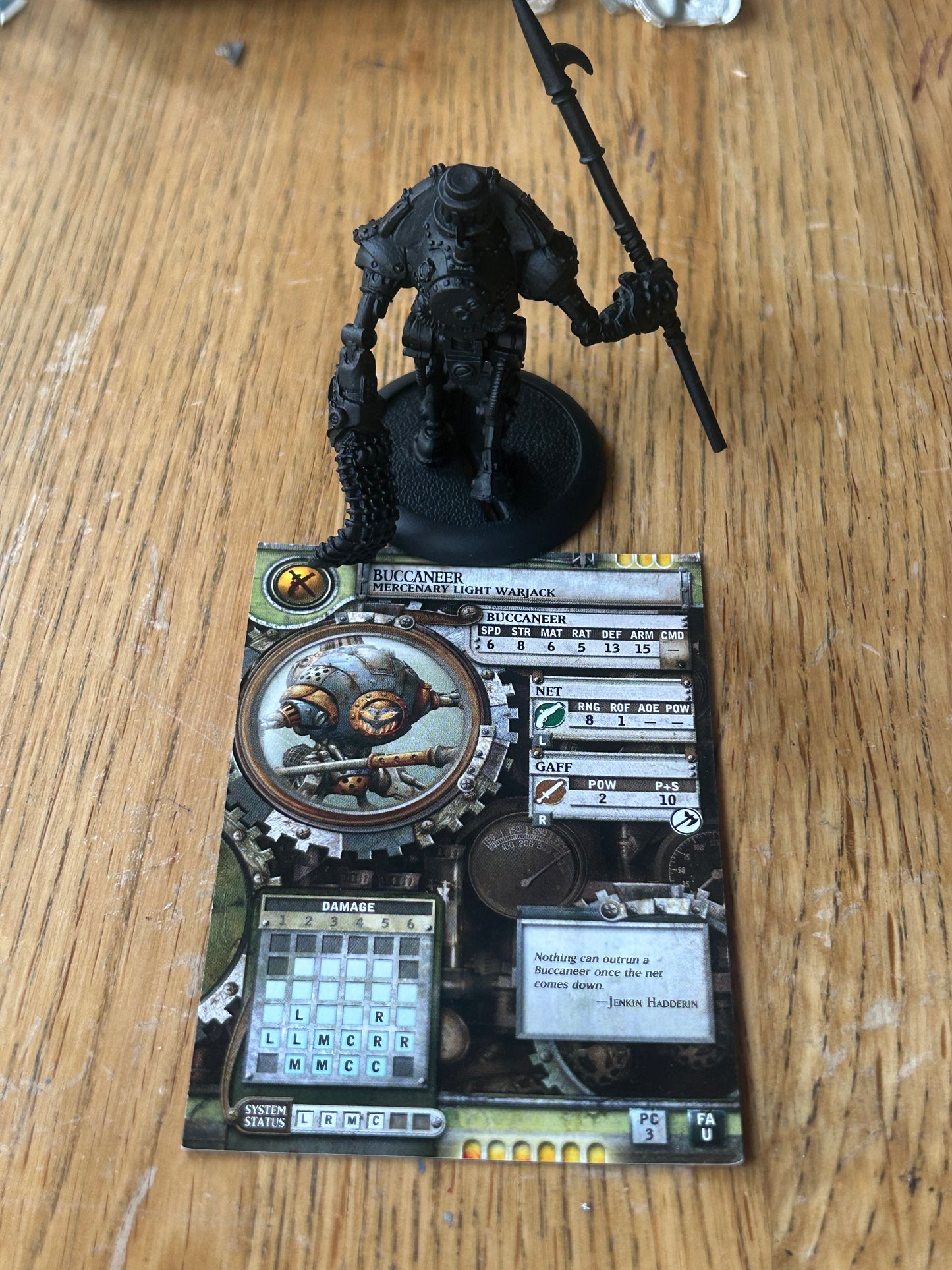 Warmachine: Mercenary Buccaneer Light Warjack