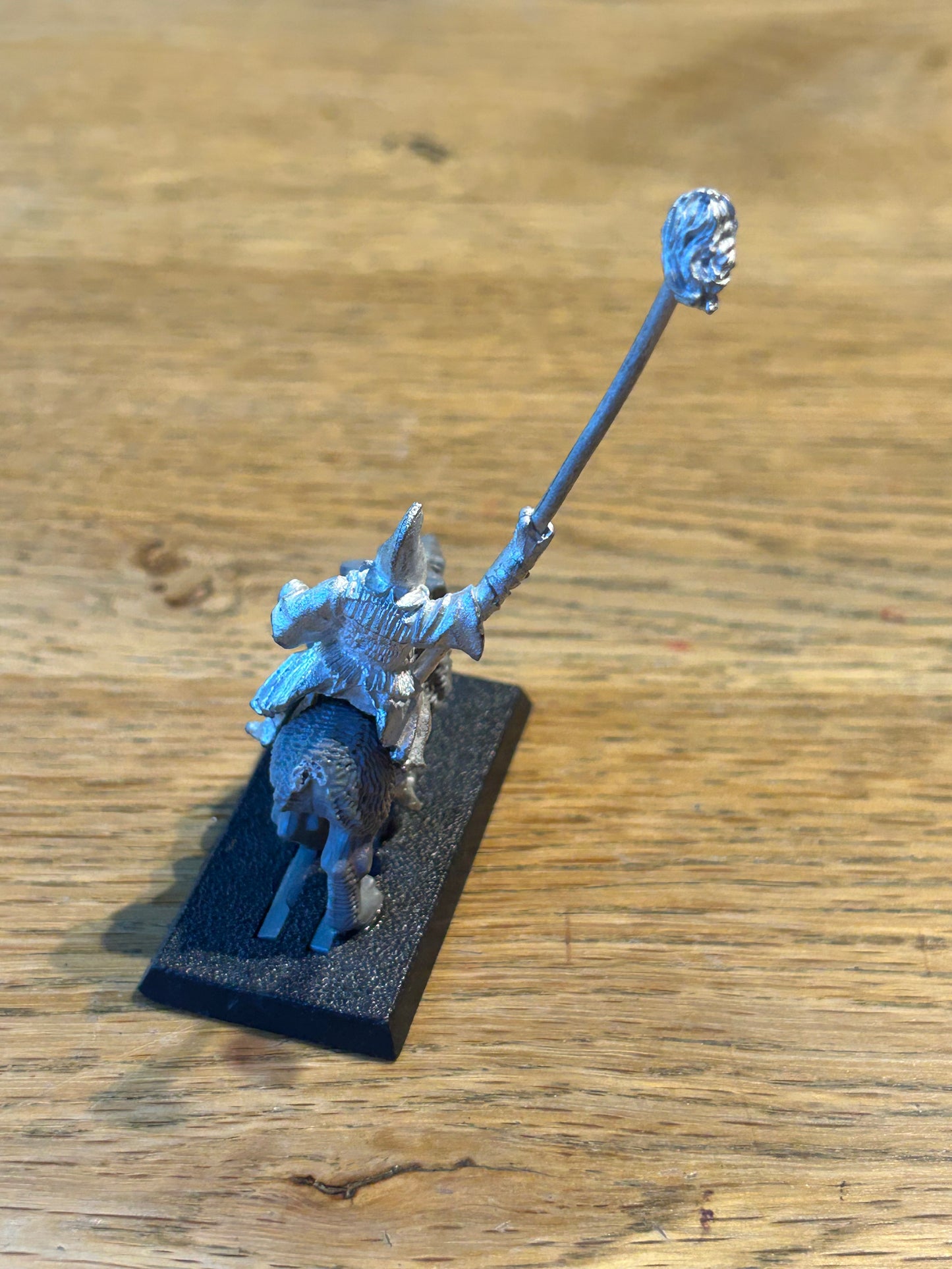 Warhammer Chaos Dwarf Dwarves hobgoblin wolf rider standard bearer (wolf needs a tail)