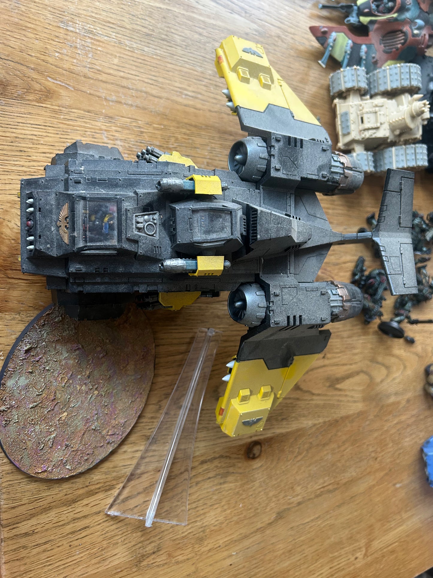 Warhammer 40k storm raven gunship space marines (needs a bit of a clean as it’s dusty)