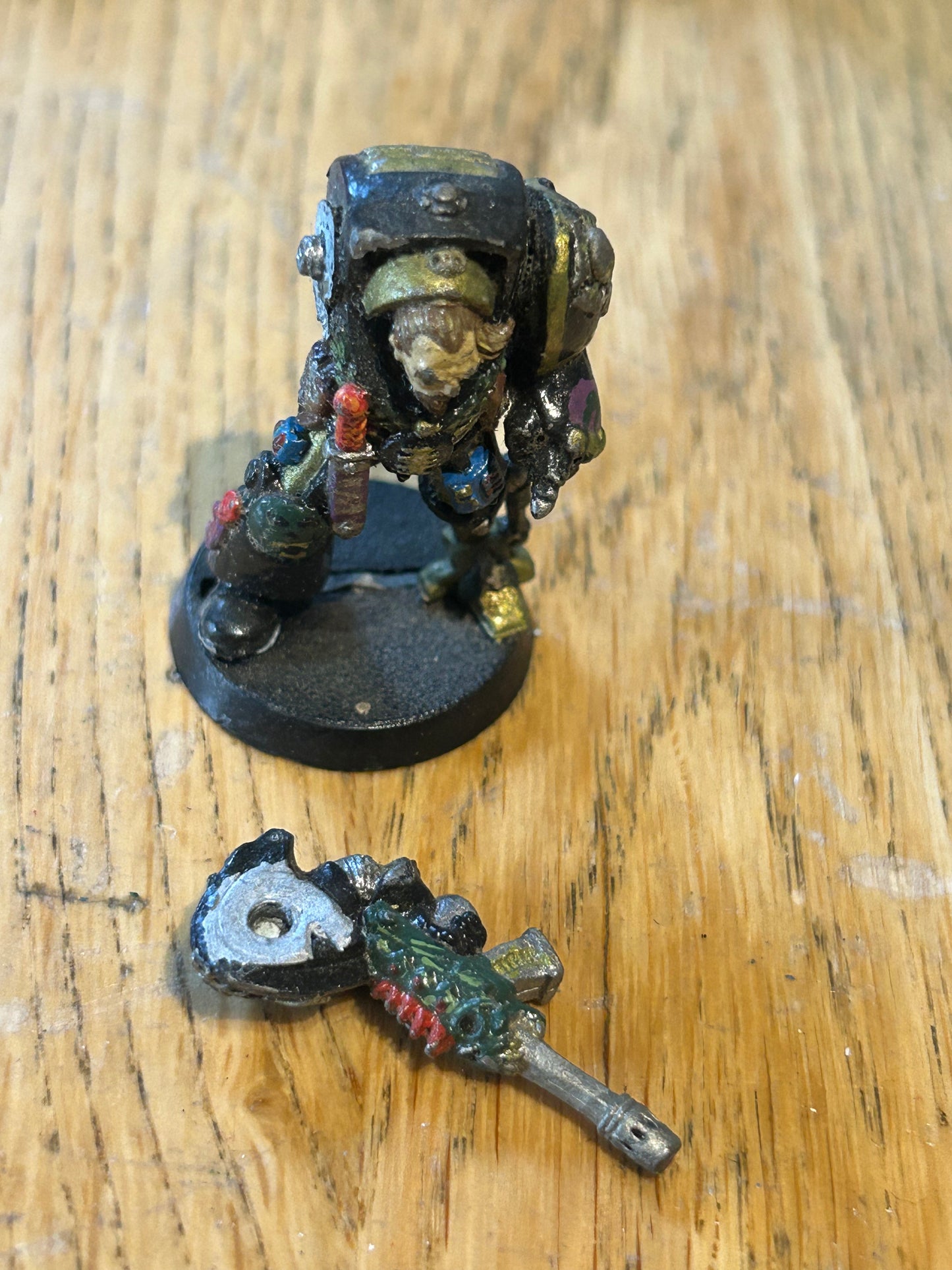 Warhammer 40k, Inquisitor Terminator,, Rogue Trader, Games Workshop psycannon and power fist with digital weapons