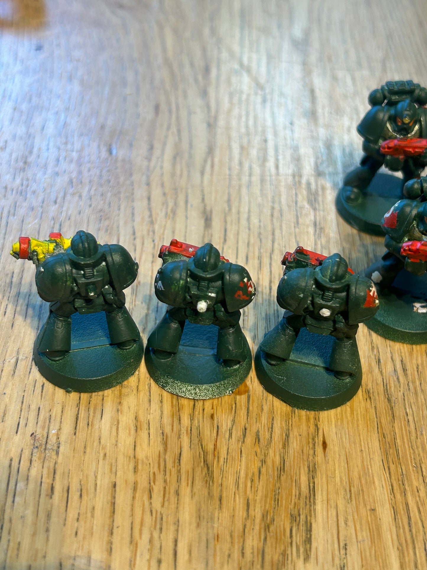 Warhammer 40k space marine plastic tactical squad (one non-original backpack and two backpacks have their tabs broken)