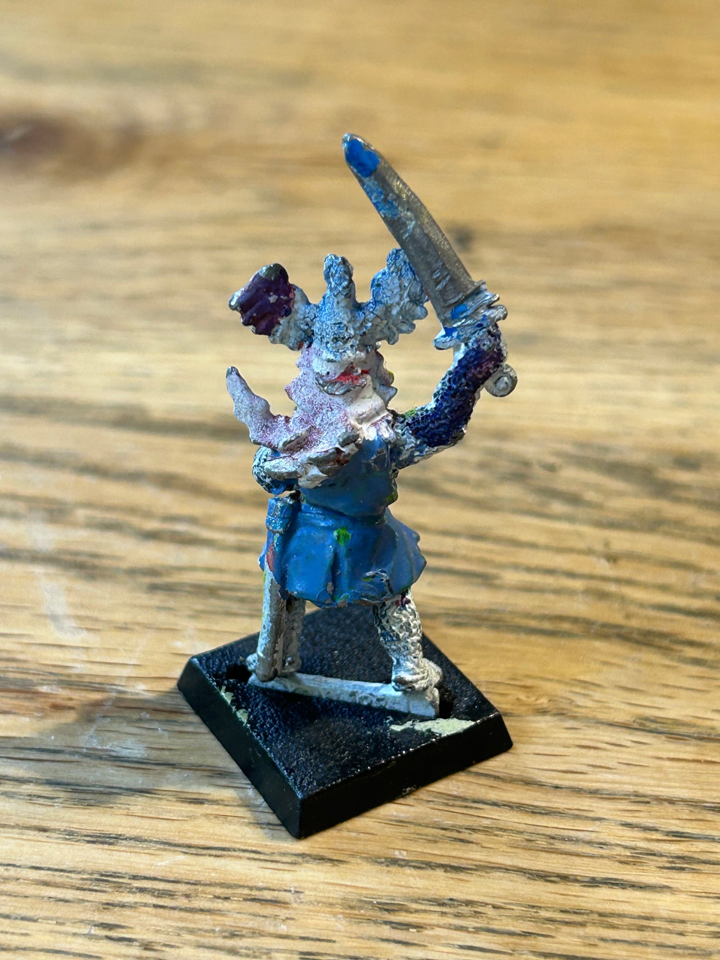Citadel Warhammer - Men-at-arms - C26 / F9 - Siegfried - 1985 - Metal - OOP bretonnian