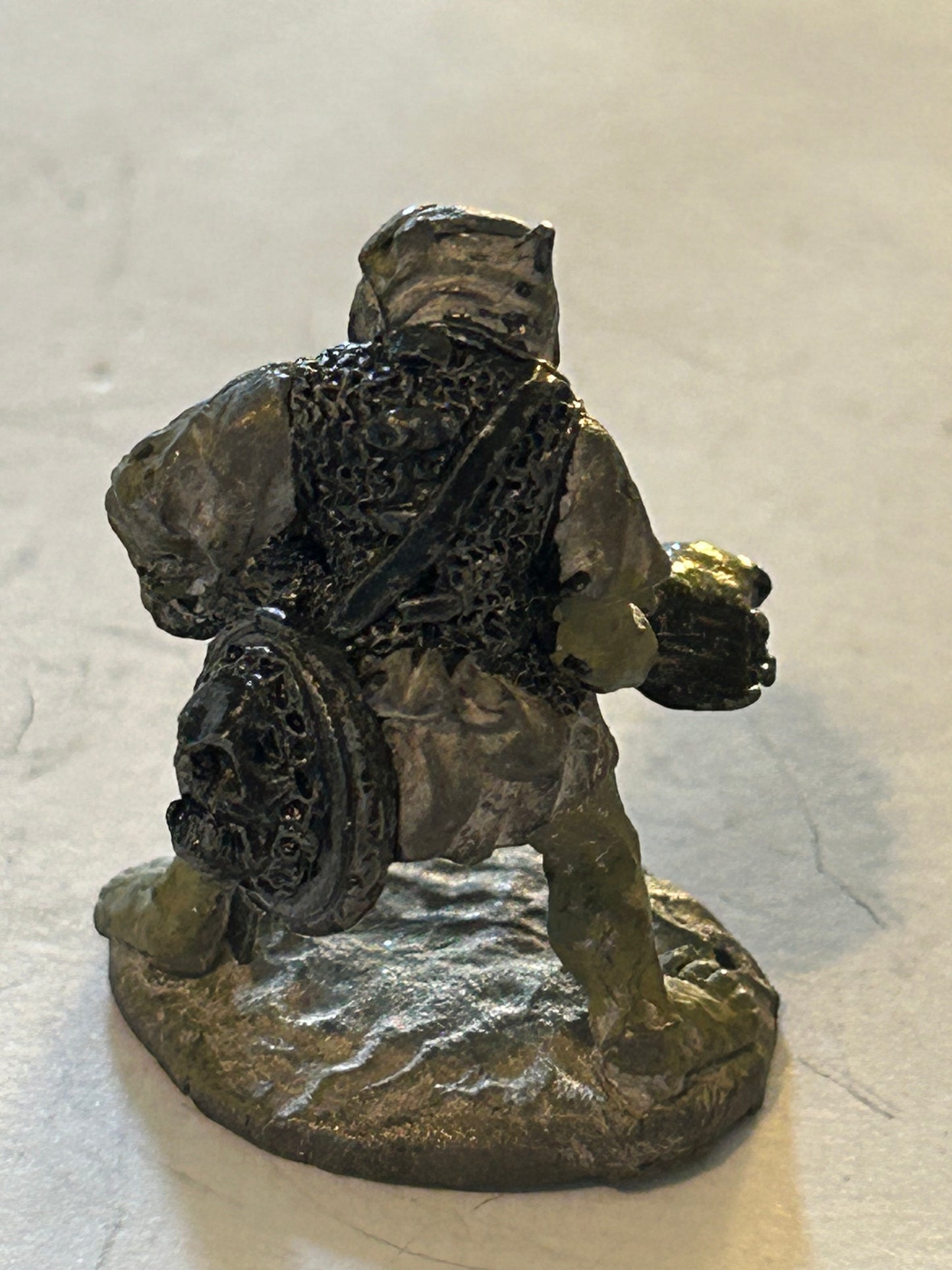 Citadel - Pre Slotta - Warhammer - C15 armoured Orc bodyguard - with large axe 1984