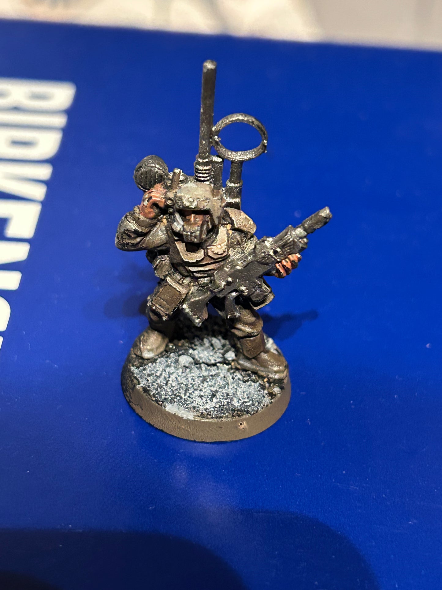 Warhammer 40k Imperial Guard Cadian Vox Caster metal