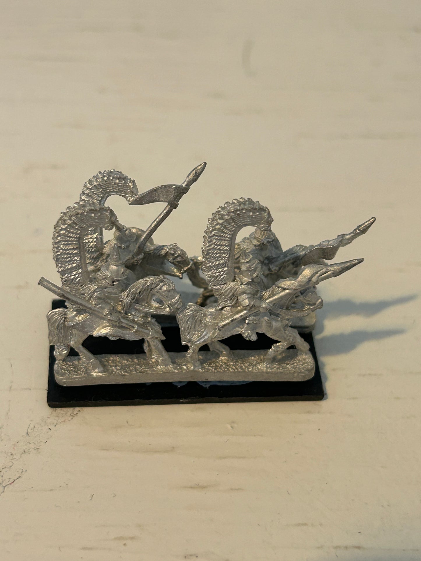 Warmaster 10mm Kislev winged lancers Regiment Metal Games Workshop Archers 3 bases including command (lot 1)