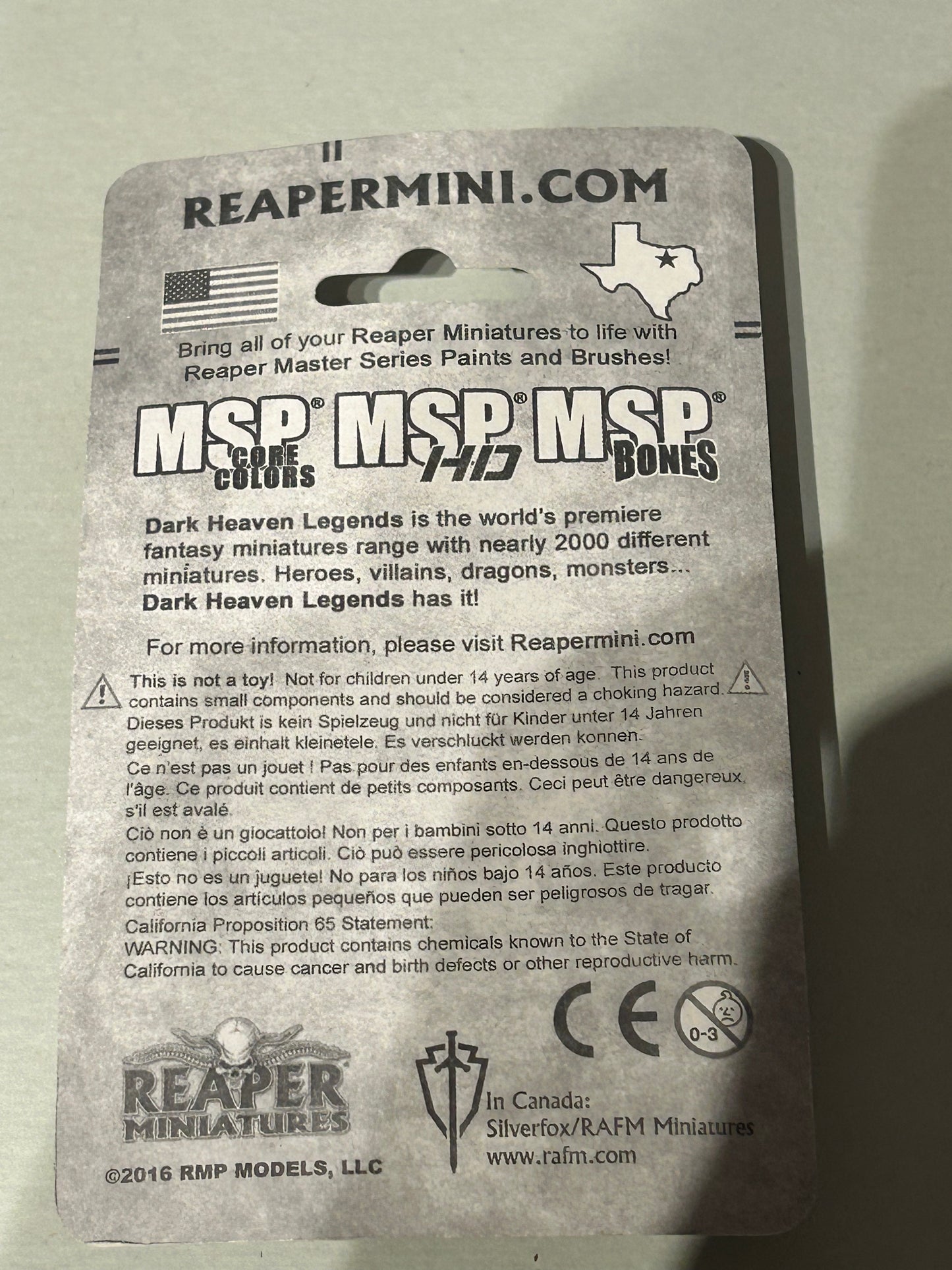Reaper miniatures dwarf battle mage on pony new in blister