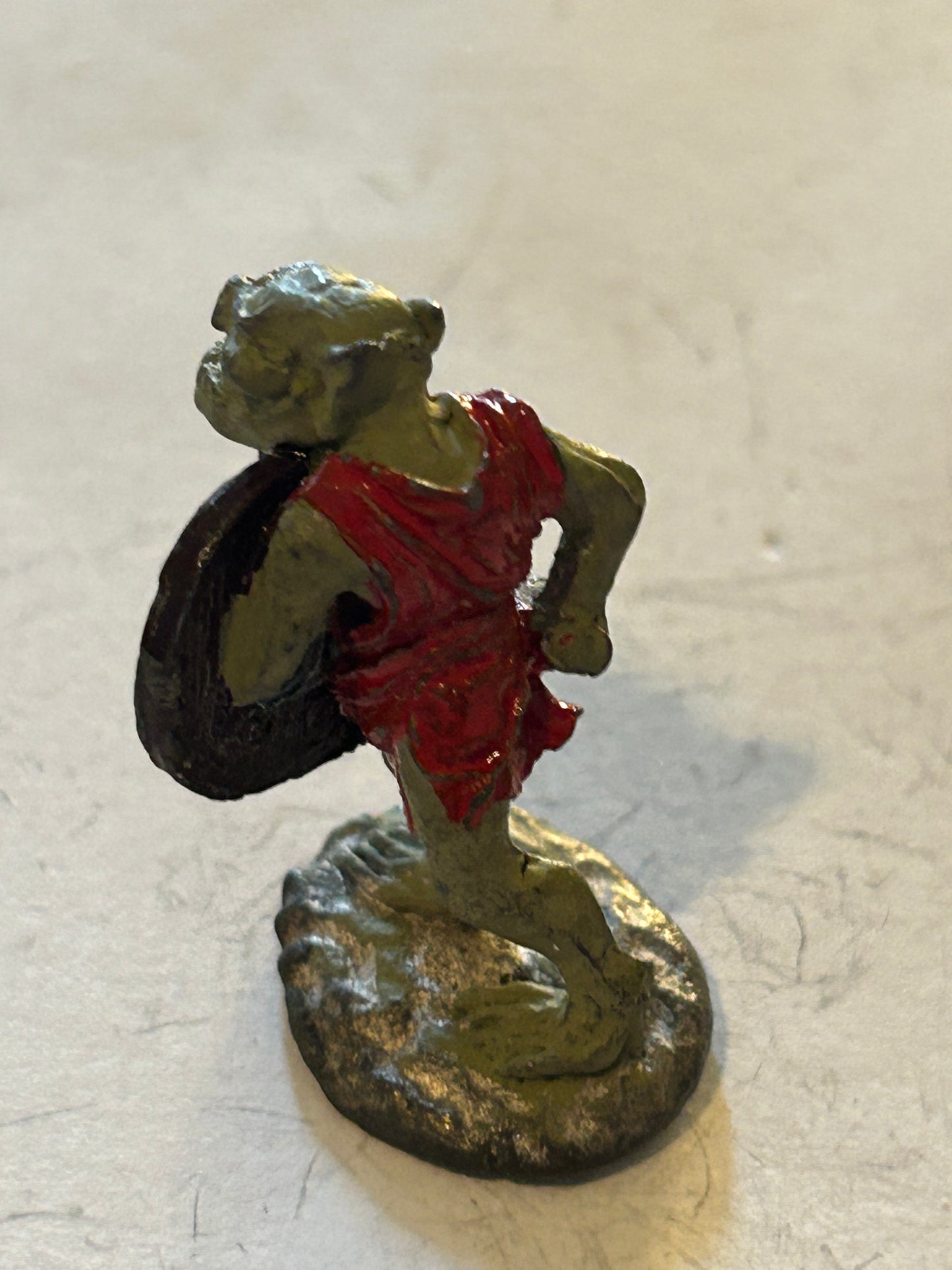 Citadel - Pre Slotta - Warhammer - C15 armoured Orc with sword and shield FTO2 attacking with sword and shield Fantasy tribes orcs