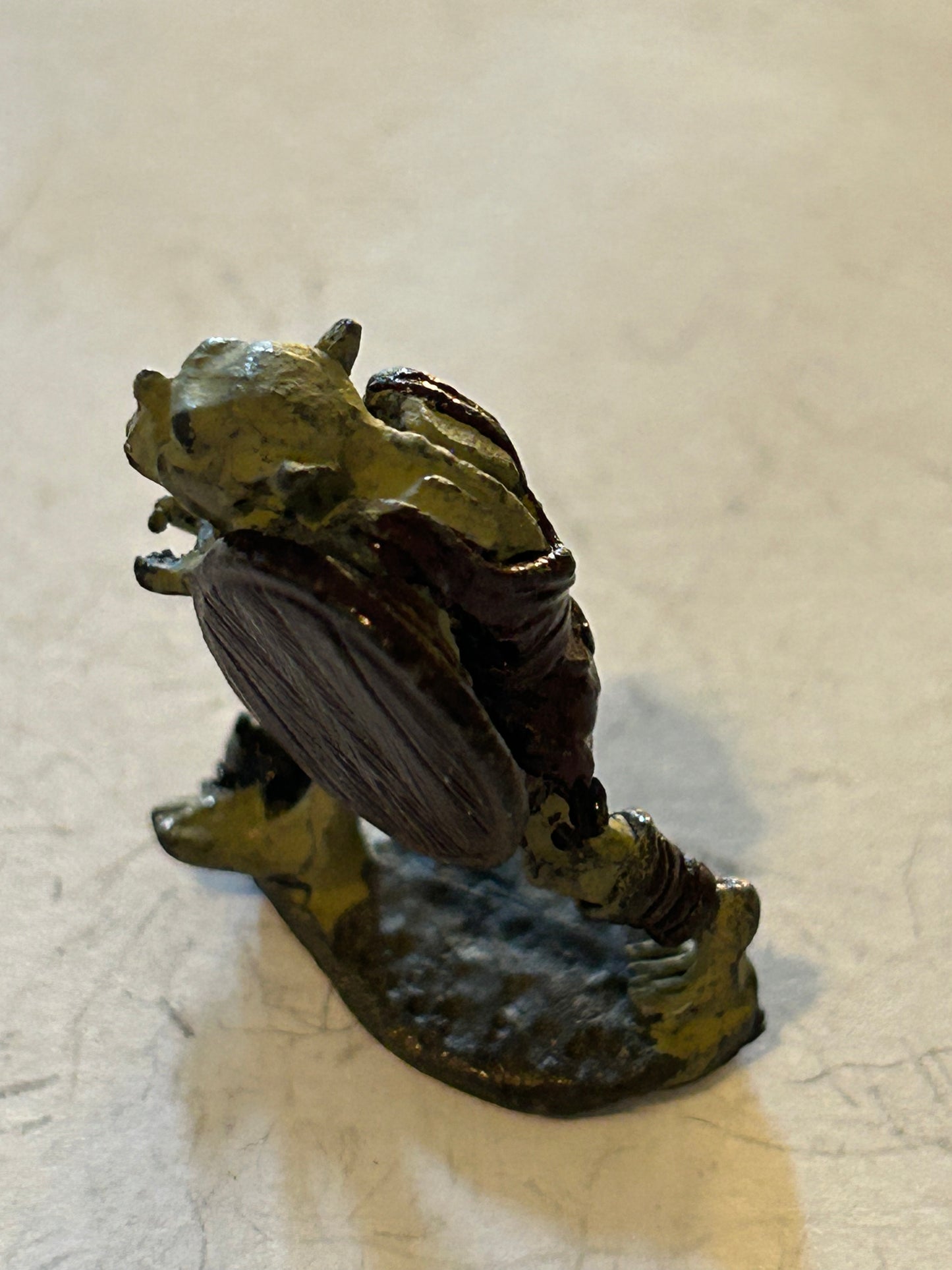 Citadel - Pre Slotta - Warhammer - C15 armoured Orc advancing with mace and shield Fantasy tribes orcs FTO1