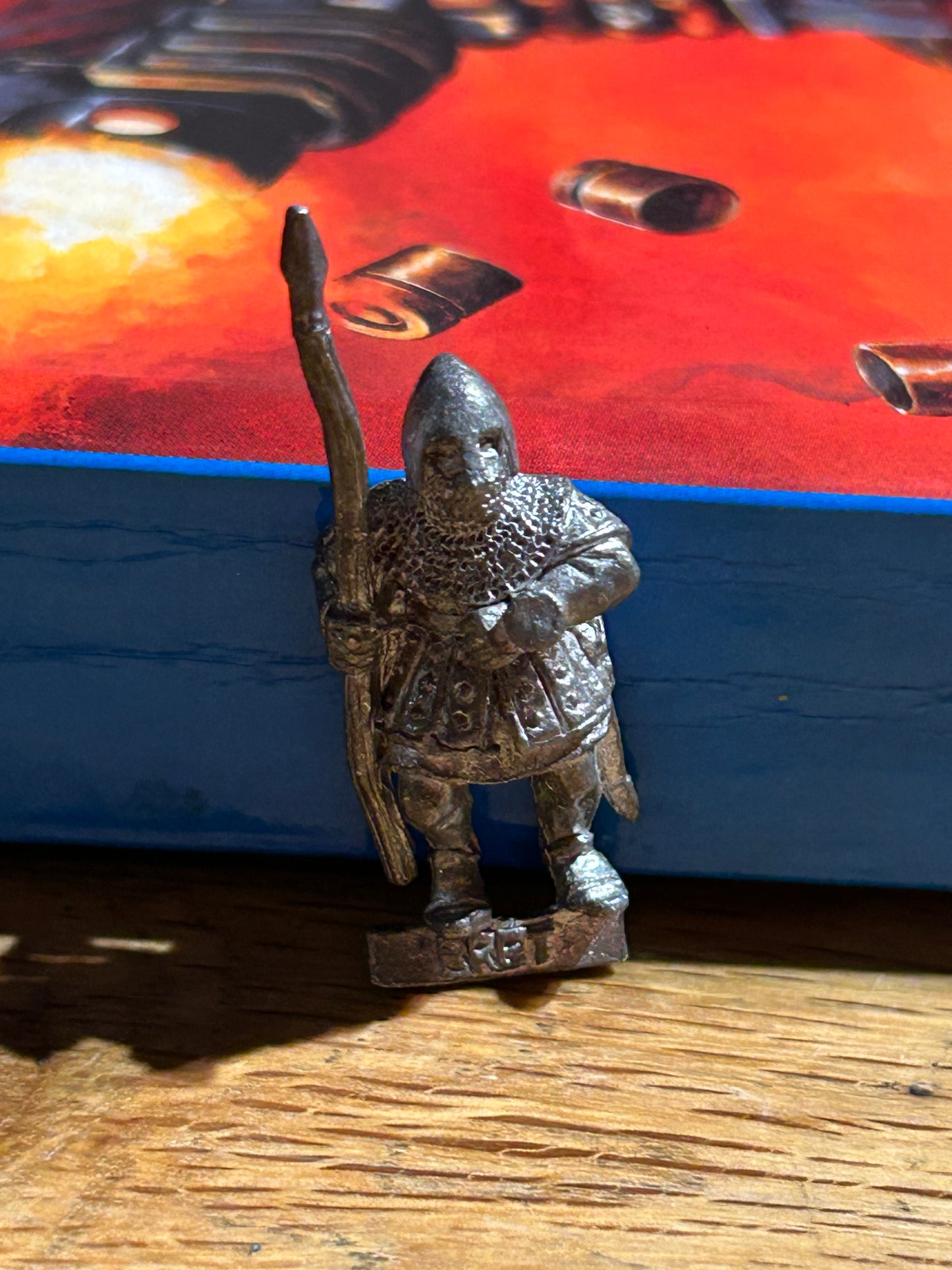 Bretonnian man at arms spearman metal warhammer fantasy
