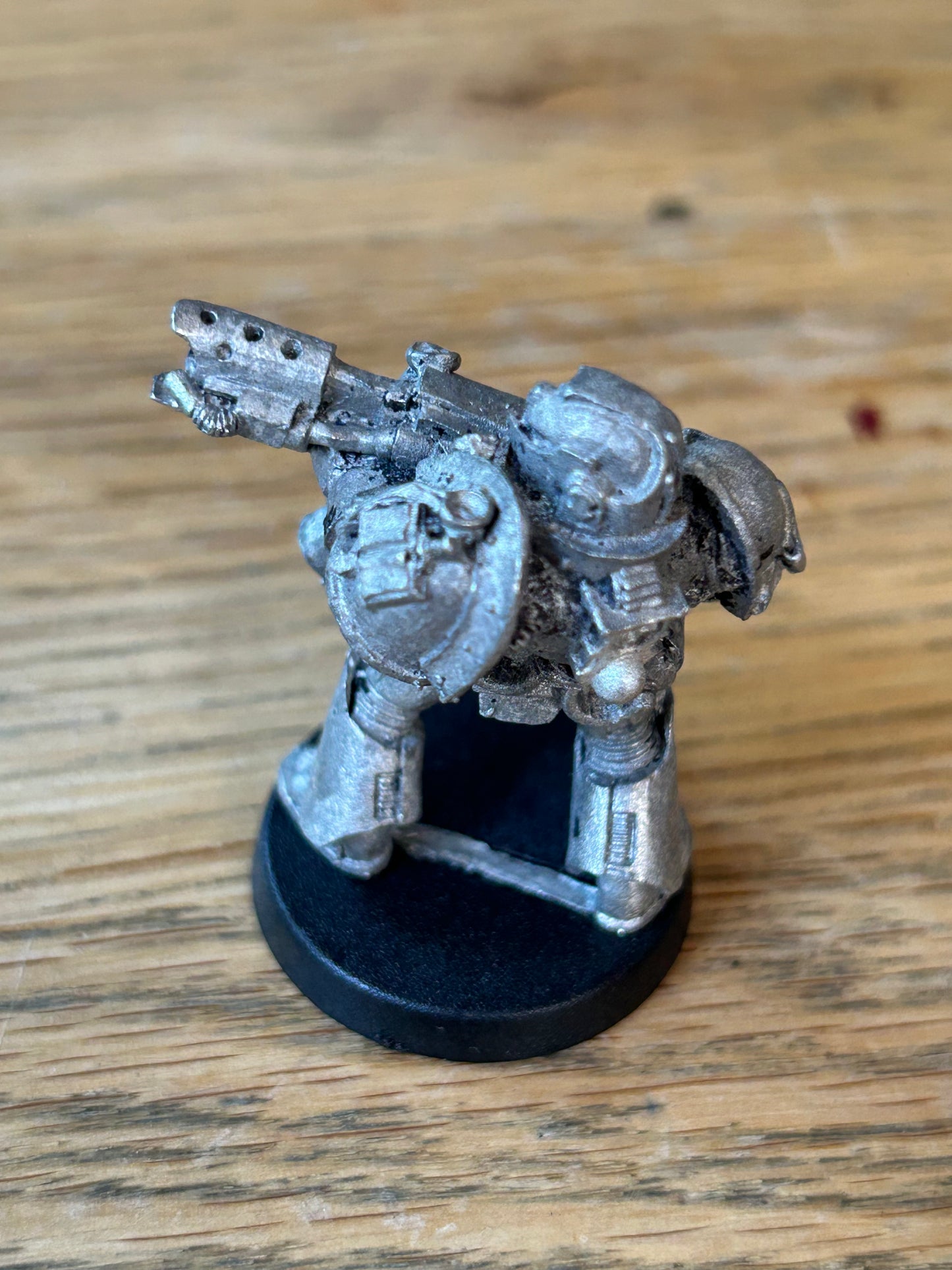 Warhammer 40k metal grey knight with flamer (has been stripped)