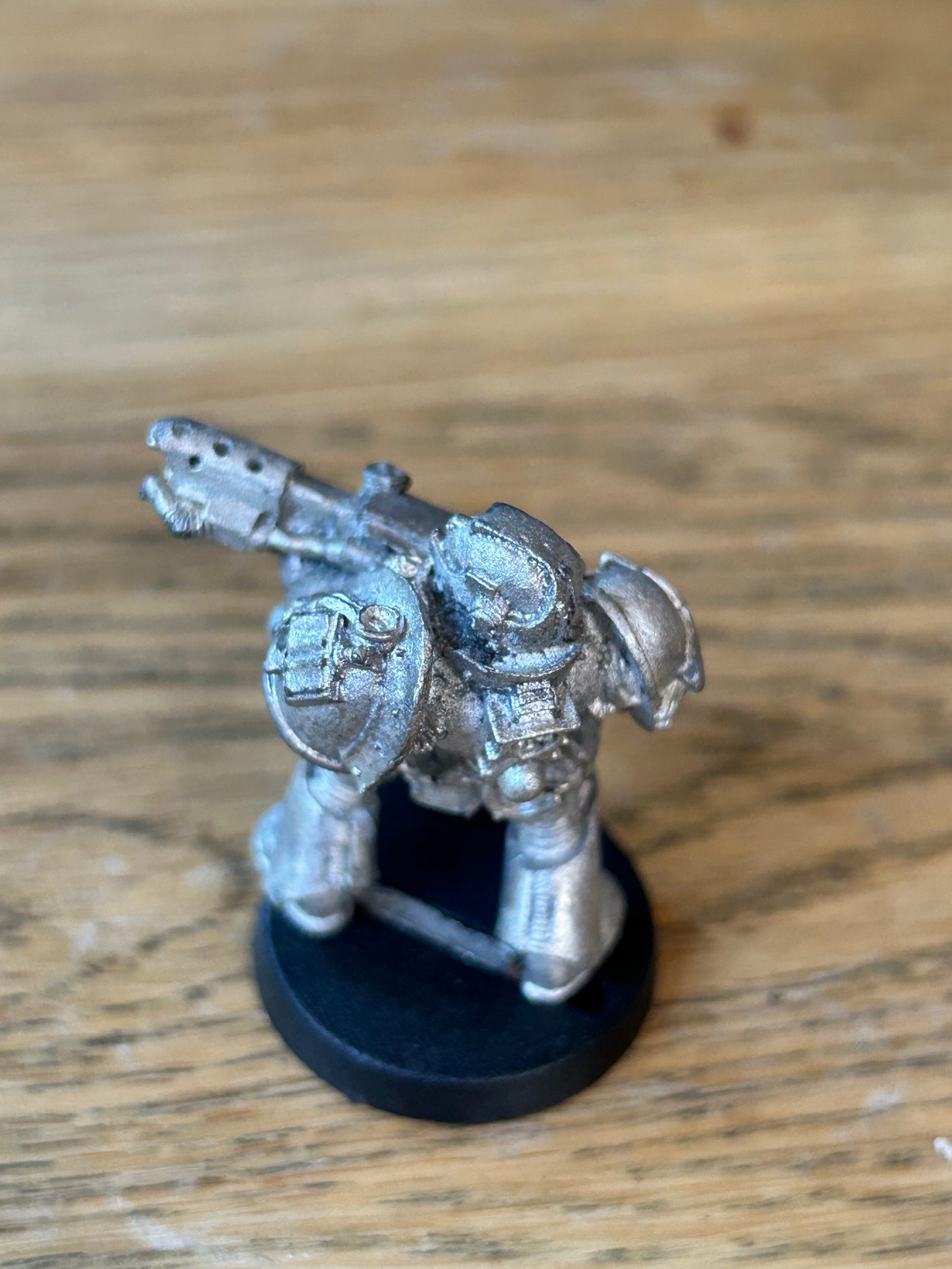 Warhammer 40k metal grey knight with flamer (has been stripped)