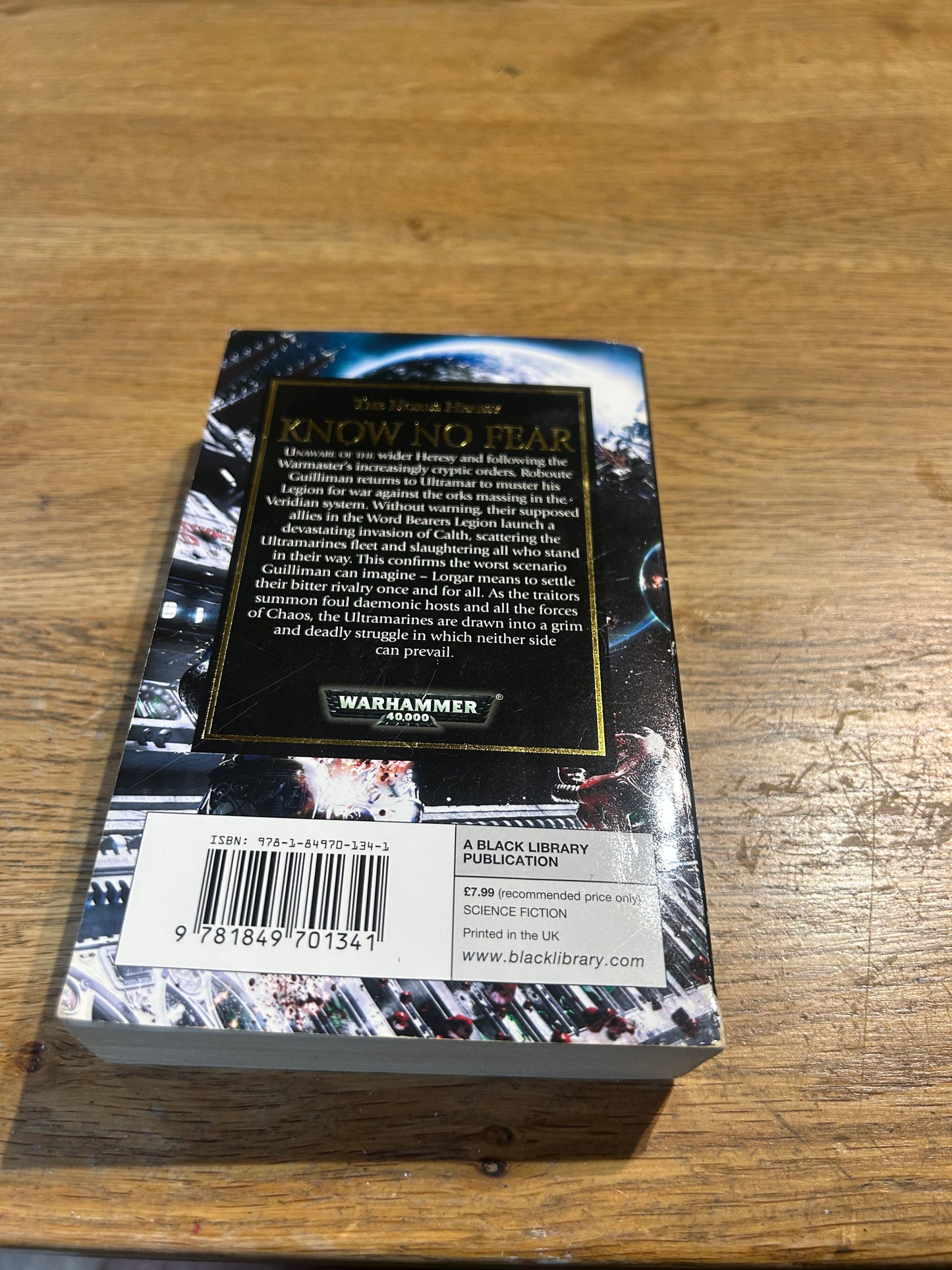 Warhammer 40K Know No Fear Dan Abnett Horus Heresy Black Library Paperback