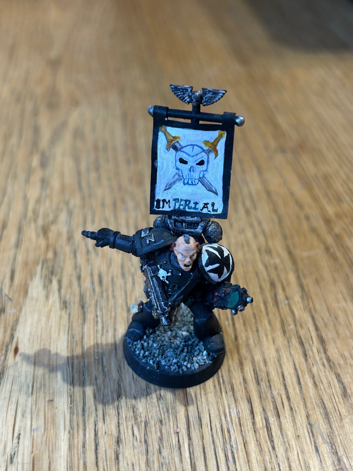 Warhammer 40K Space Marines Classic Veteran Sergeant with Auspex metal