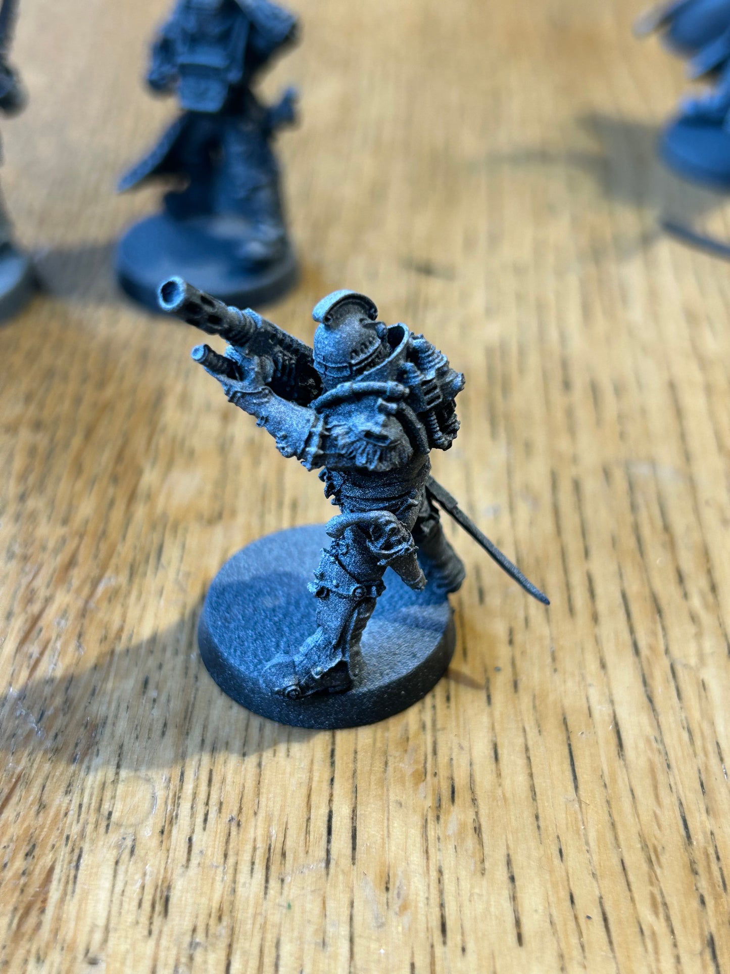 Forgeworld Oop Solar Auxilia Tactical Command Squad Warhammer (leader has broken his sword but the broken part is there to be fixed if possible)