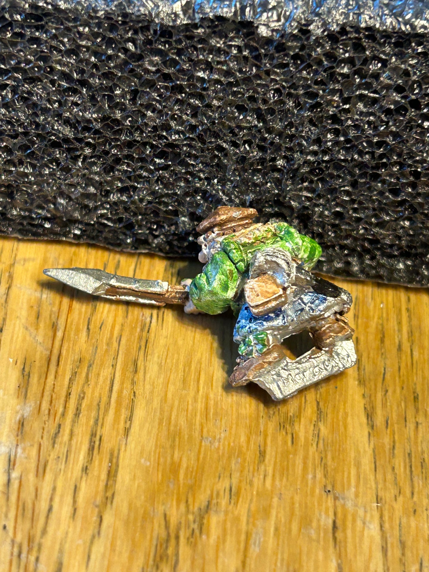 Warhammer fantasy marauder miniatures dwarf with plug in spear