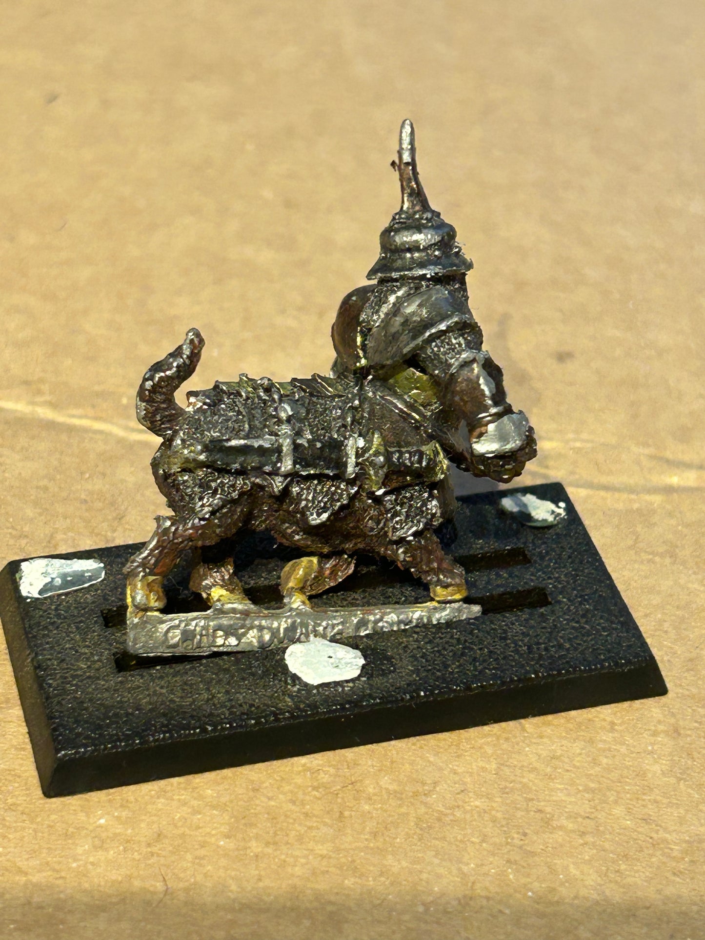 Chaos Dwarf Boar Centaur 1 - Tenderiser - 1987 - Painted Classic Metal Miniature