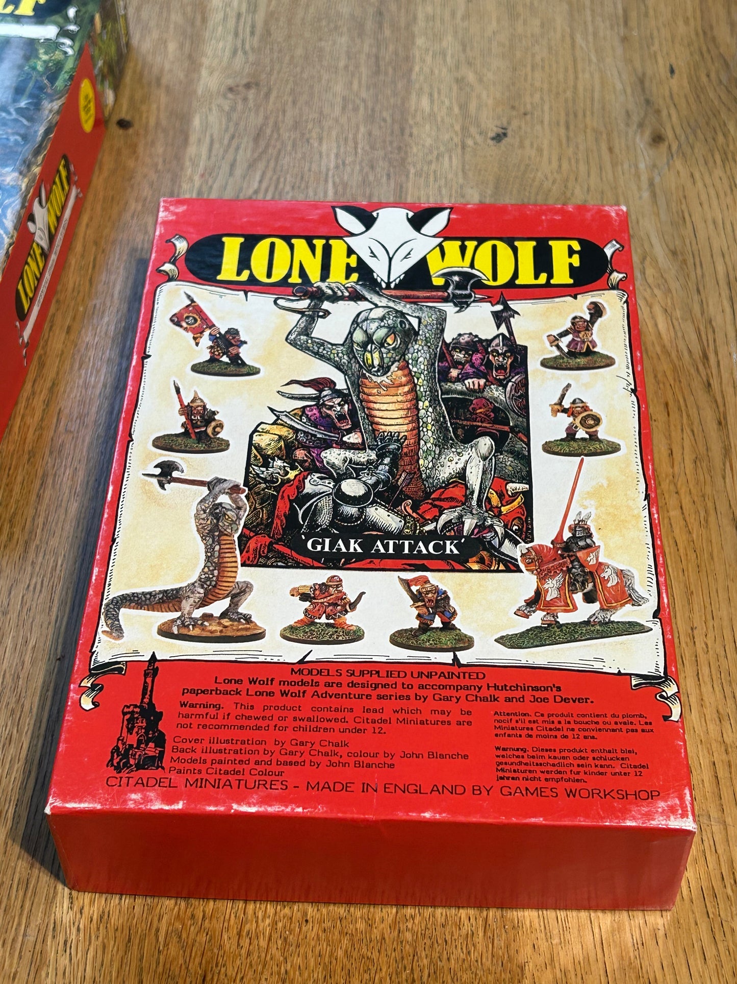 CITADEL LONE WOLF LW1 GIAK ATTACK BOX SET WARHAMMER VERY RARE METAL