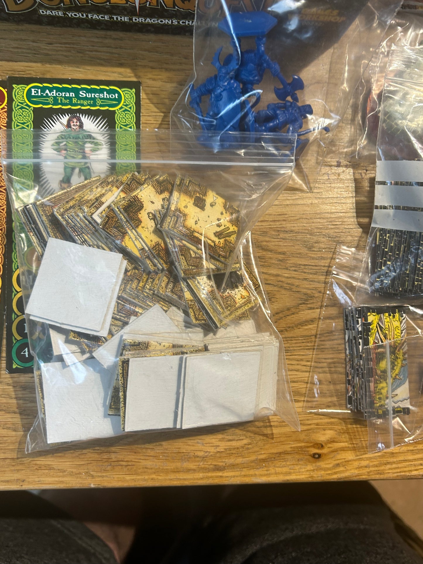 DUNGEONQUEST GAMES WORKSHOP 1987 BOARD GAME (complete except for 3 little plastic cones which can be substituted for anything)