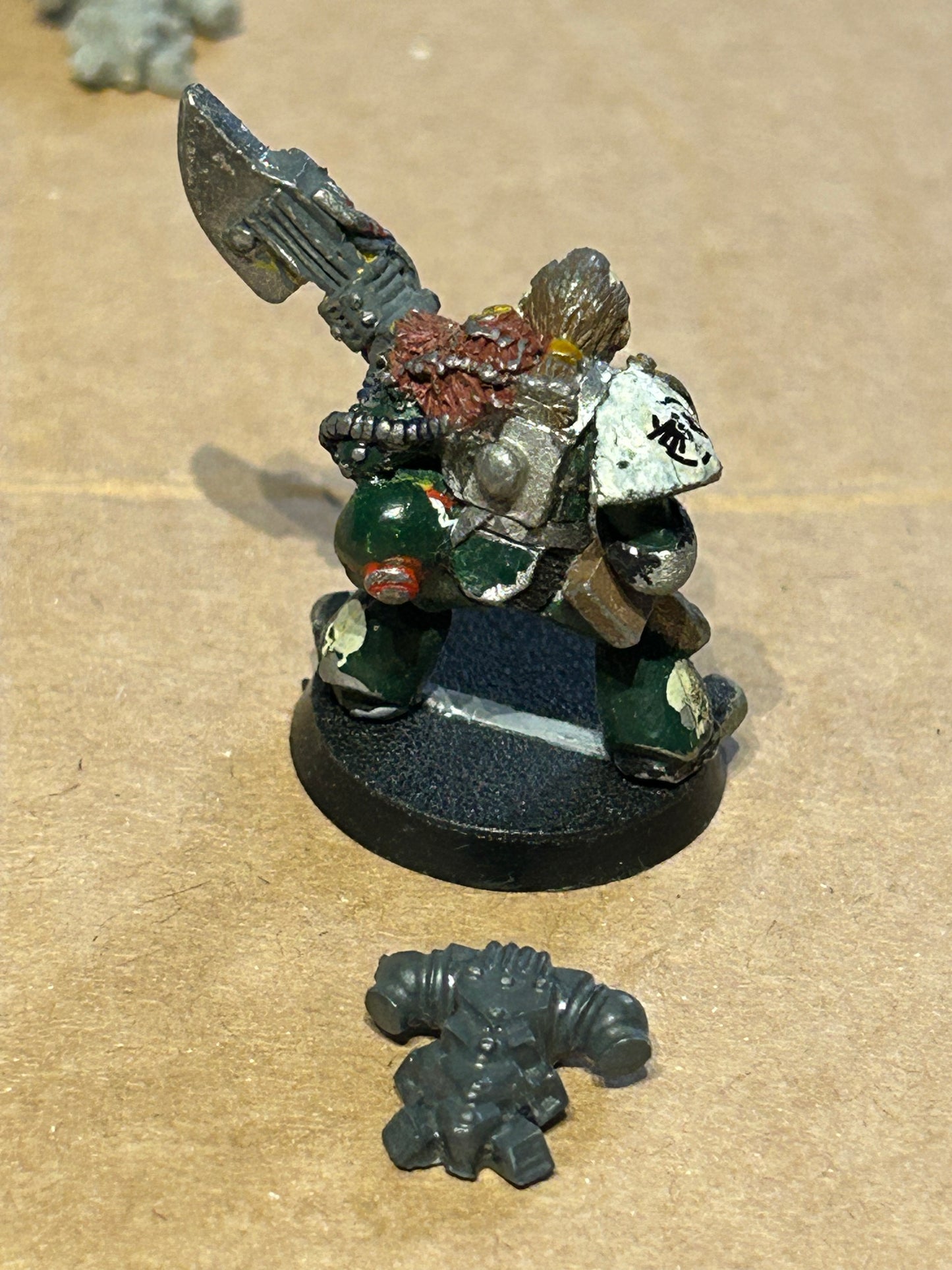 Rogue Trader Warhammer 40k Space marine 4101 marine charging with power axe brother basehart