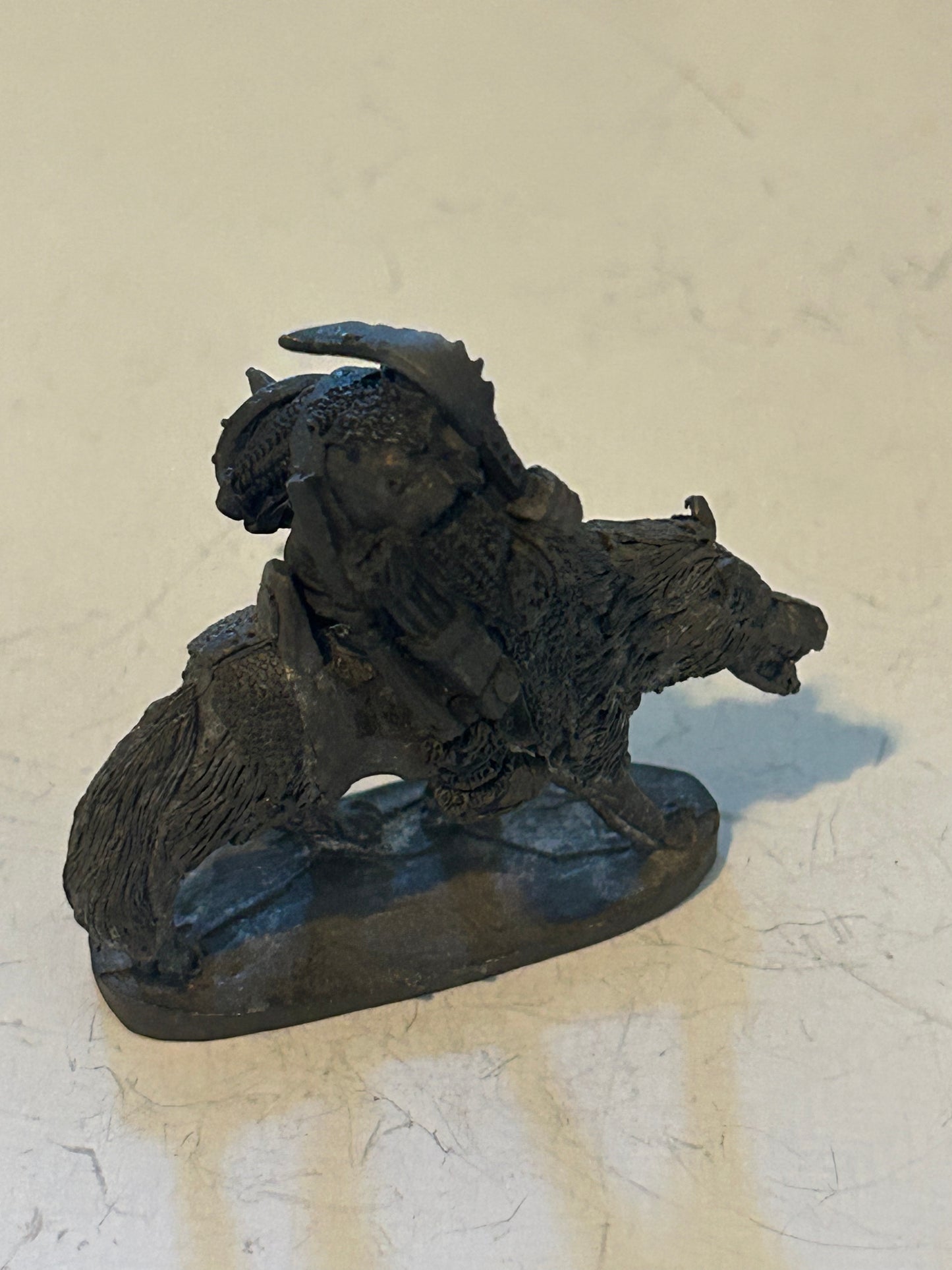 ORC WOLF & RIDER -- M15 CHRONICLE - 1986 - CITADEL WARHAMMER fantasy