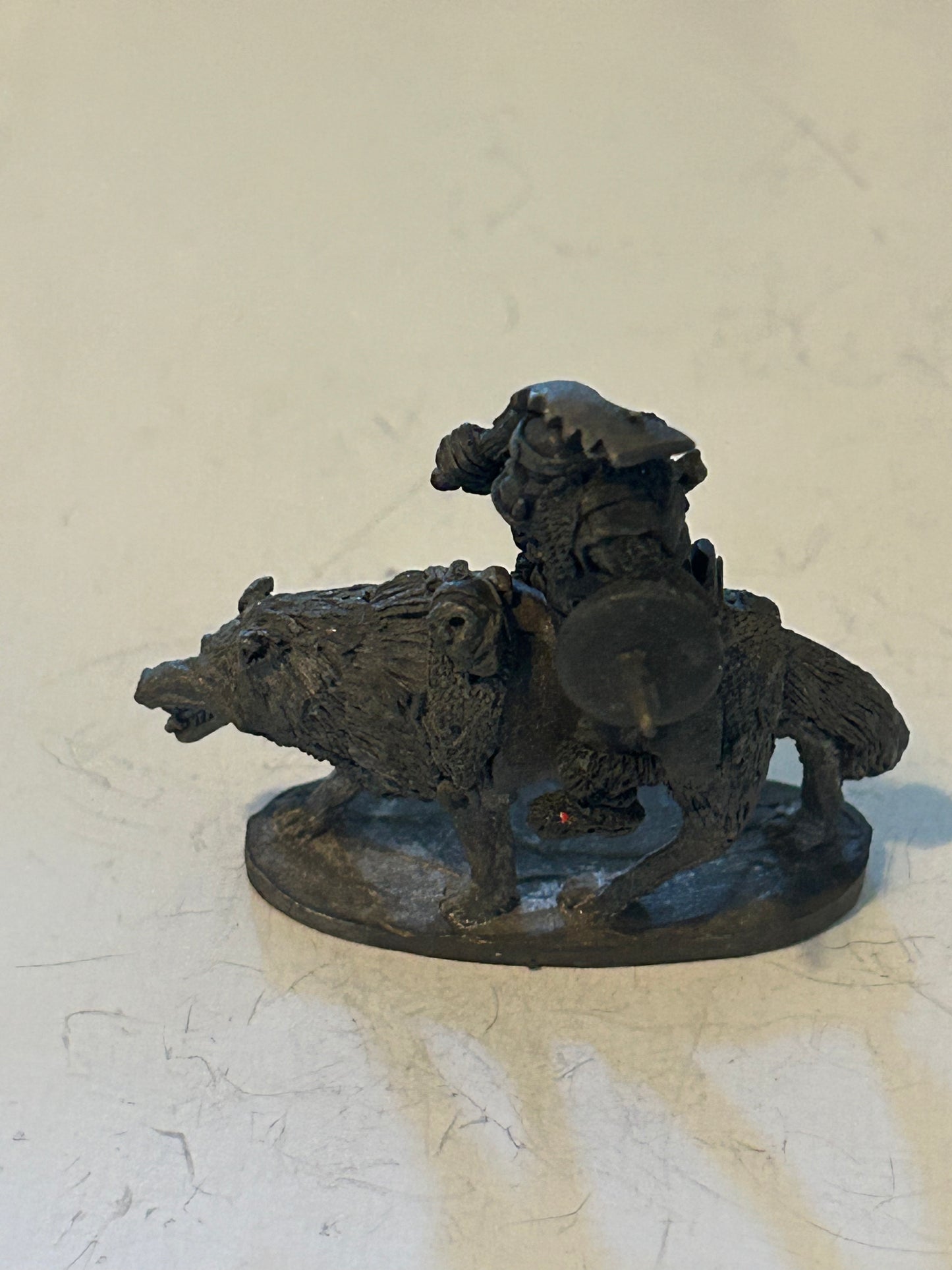 ORC WOLF & RIDER -- M15 CHRONICLE - 1986 - CITADEL WARHAMMER fantasy