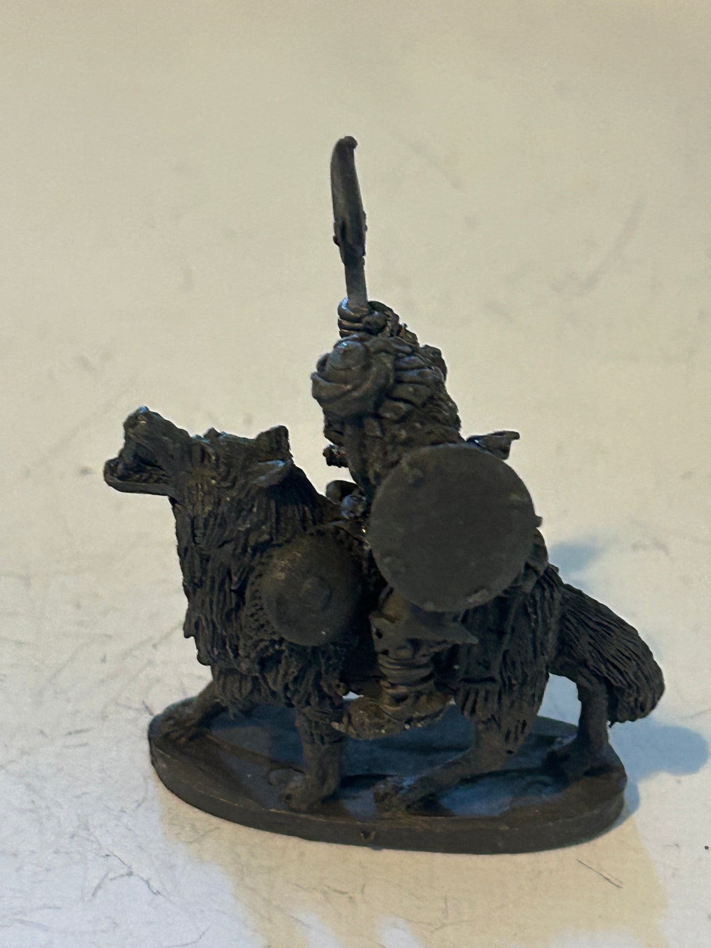 ORC WOLF & RIDER -- M15 CHRONICLE - 1986 - CITADEL WARHAMMER fantasy