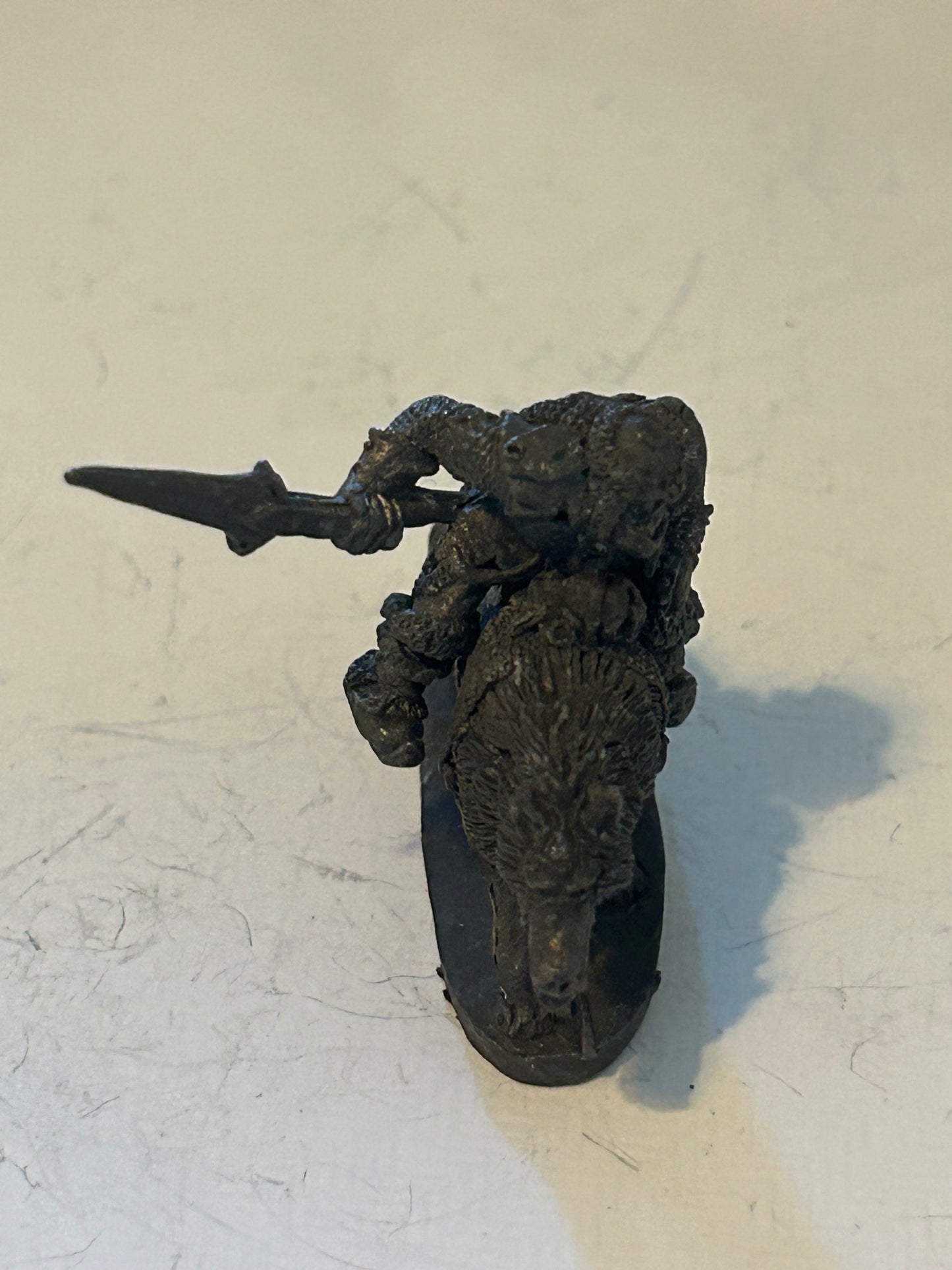 ORC WOLF & RIDER -- M15 CHRONICLE - 1986 - CITADEL WARHAMMER fantasy