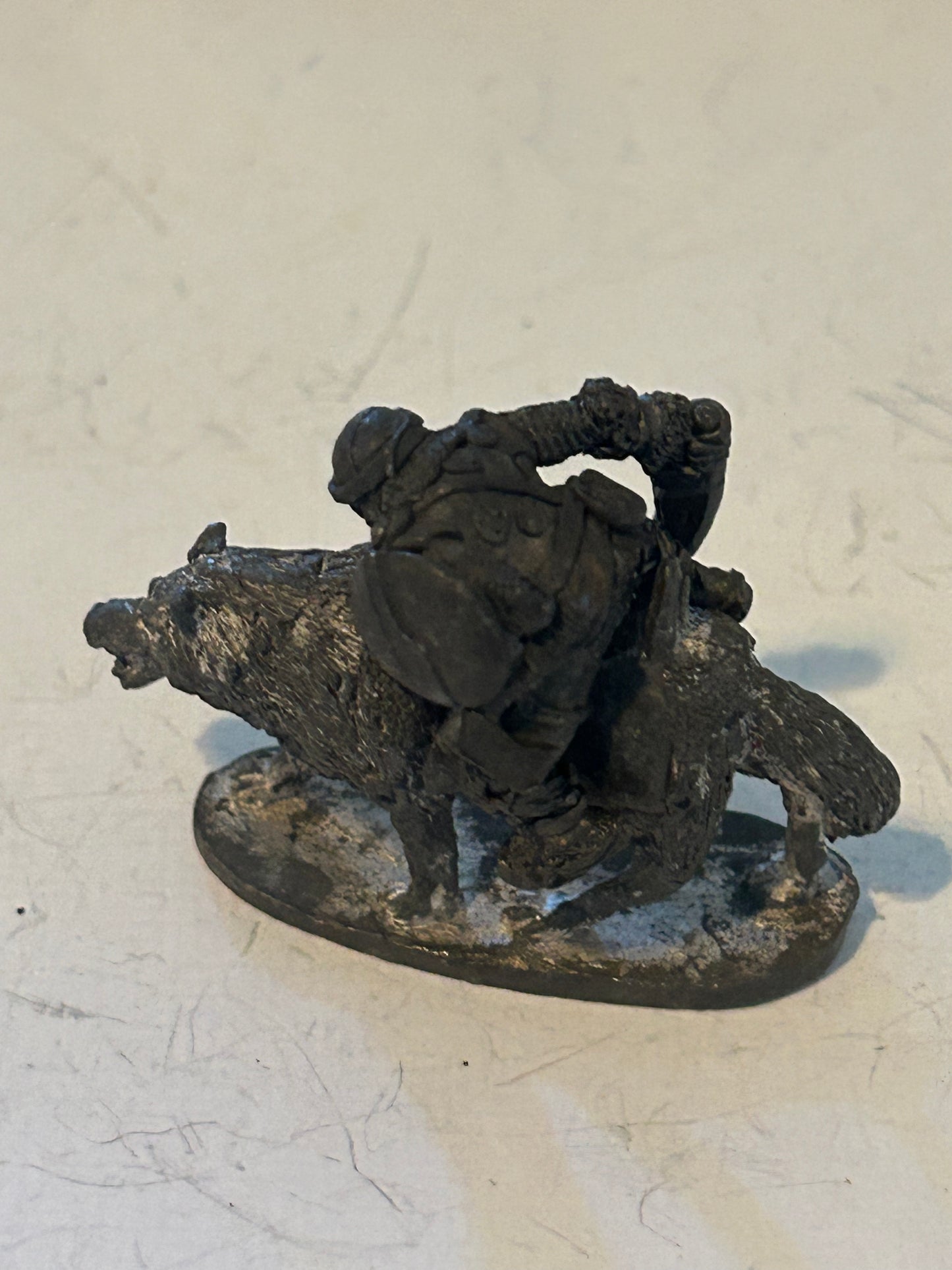 ORC WOLF & RIDER -- M15 CHRONICLE - 1986 - CITADEL WARHAMMER fantasy