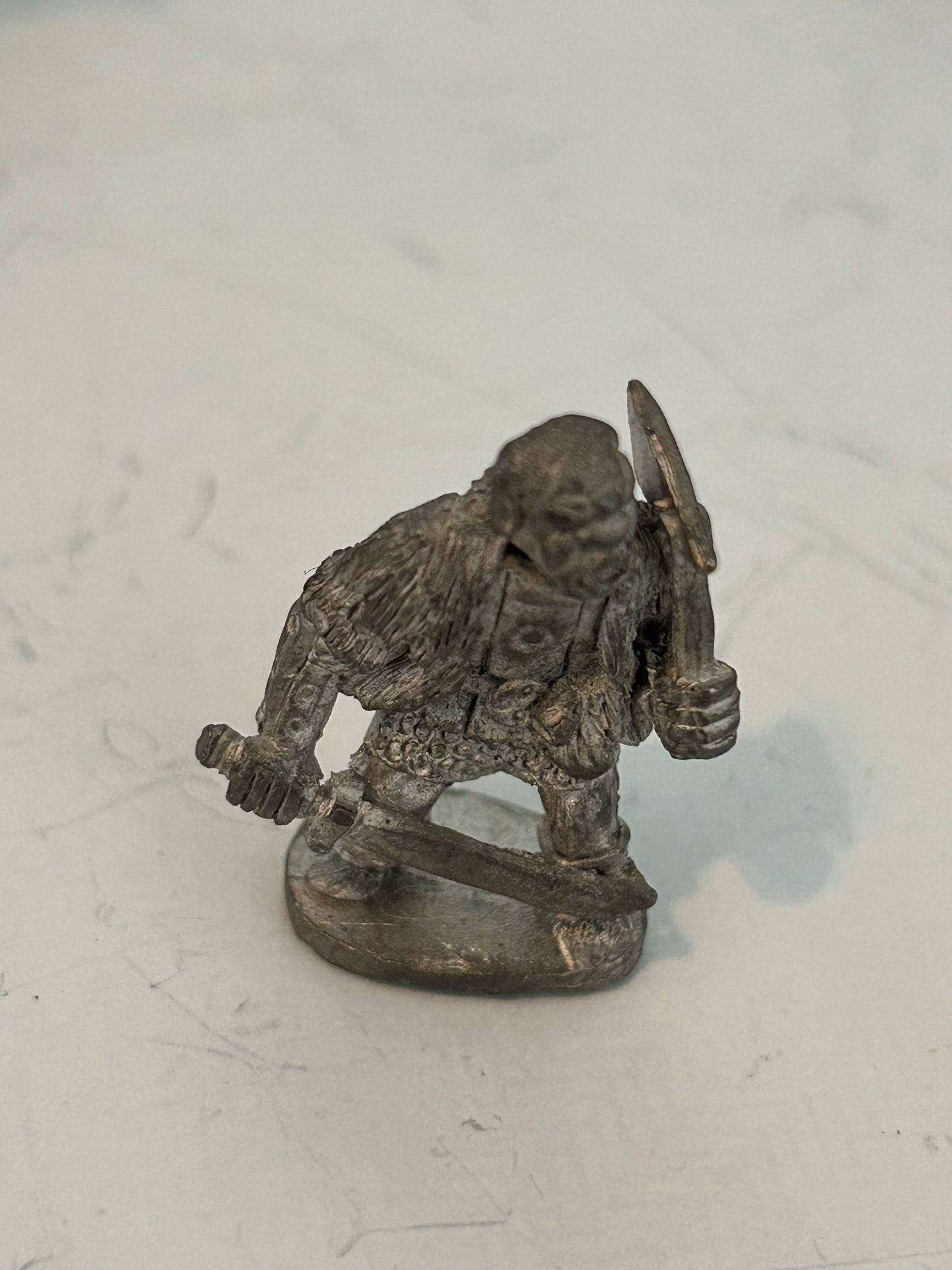 Warhammer fantasy chronicles orc or bugbear with two swords