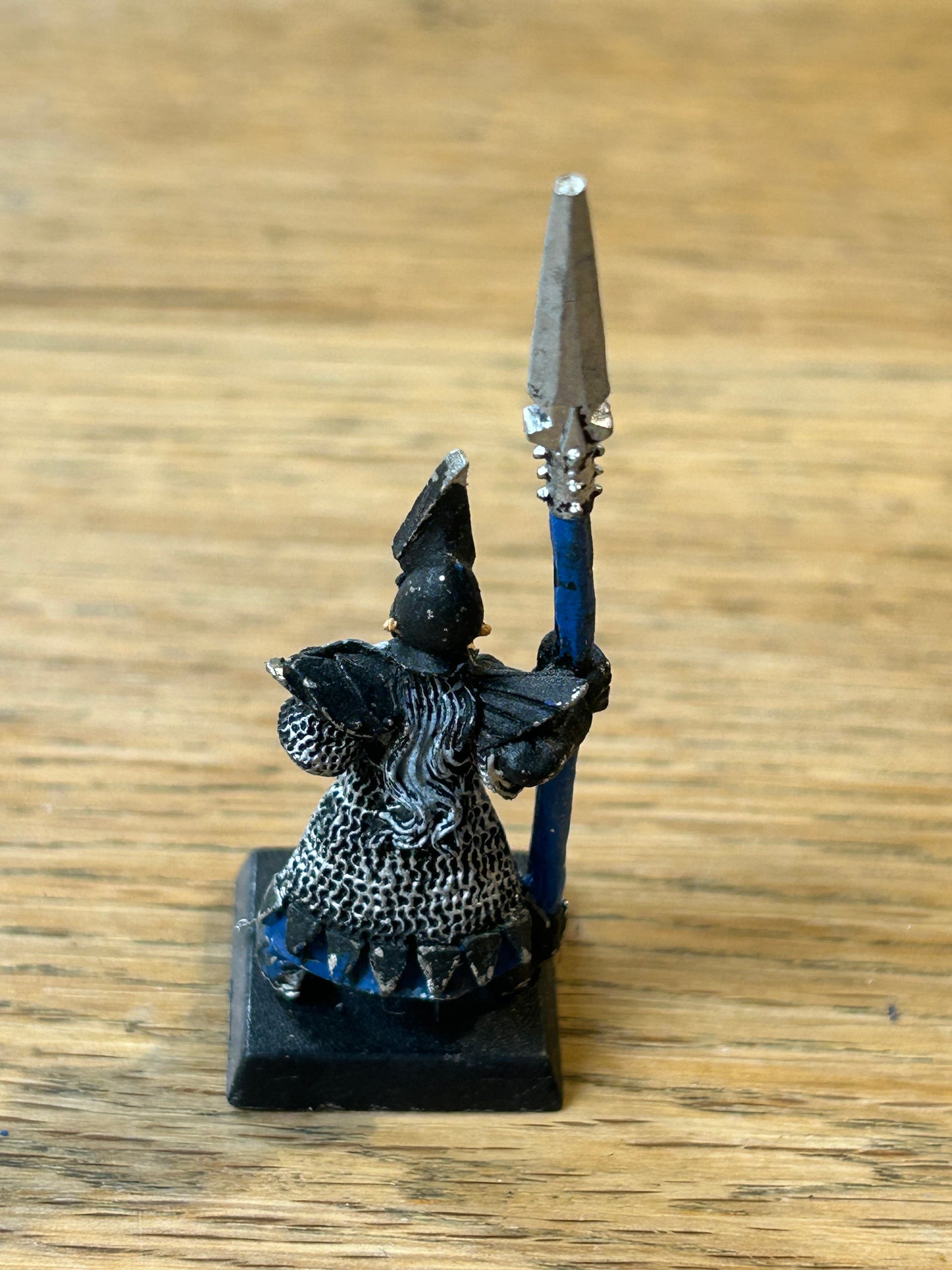 MARAUDER miniatures SPEARMAN DARK ELVES ELF WARHAMMER fantasy 4TH EDITION METAL (spear tip has some wear)