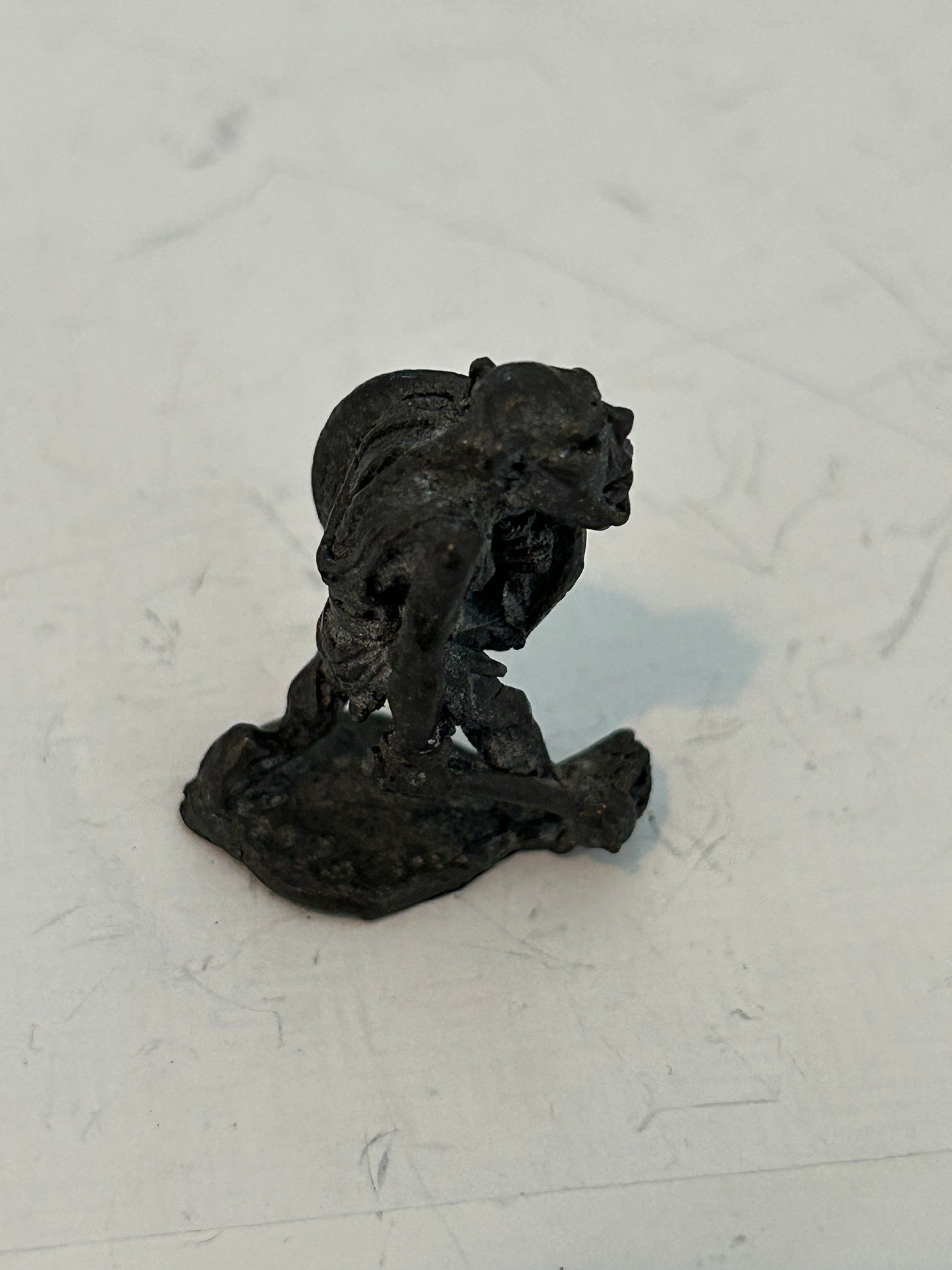 Citadel - Pre Slotta - Warhammer - C15 armoured Orc advancing with mace and shield Fantasy tribes orcs FTO1