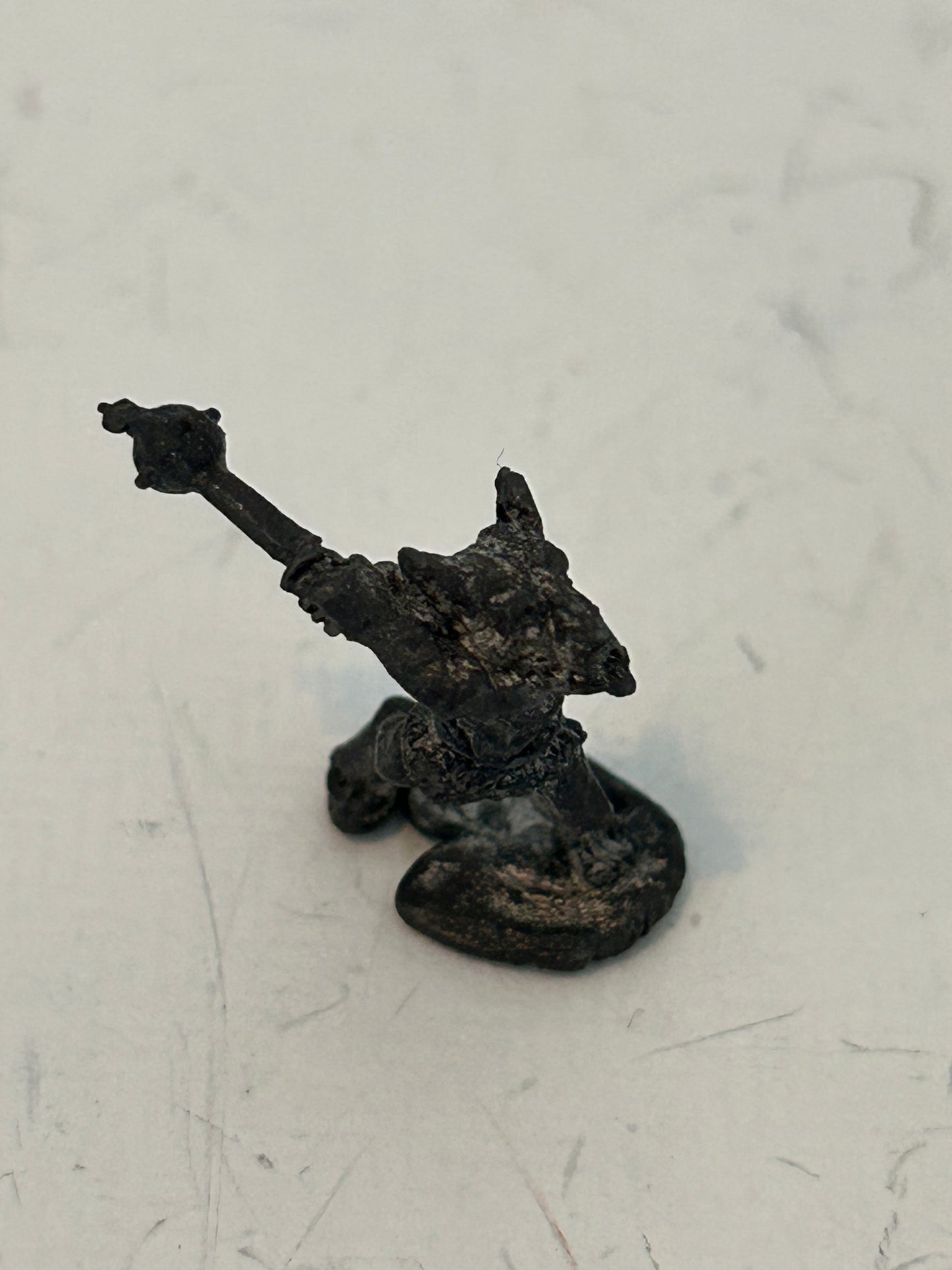 Pre-slotta Citadel Miniatures C14 Lesser Goblin swinging mace