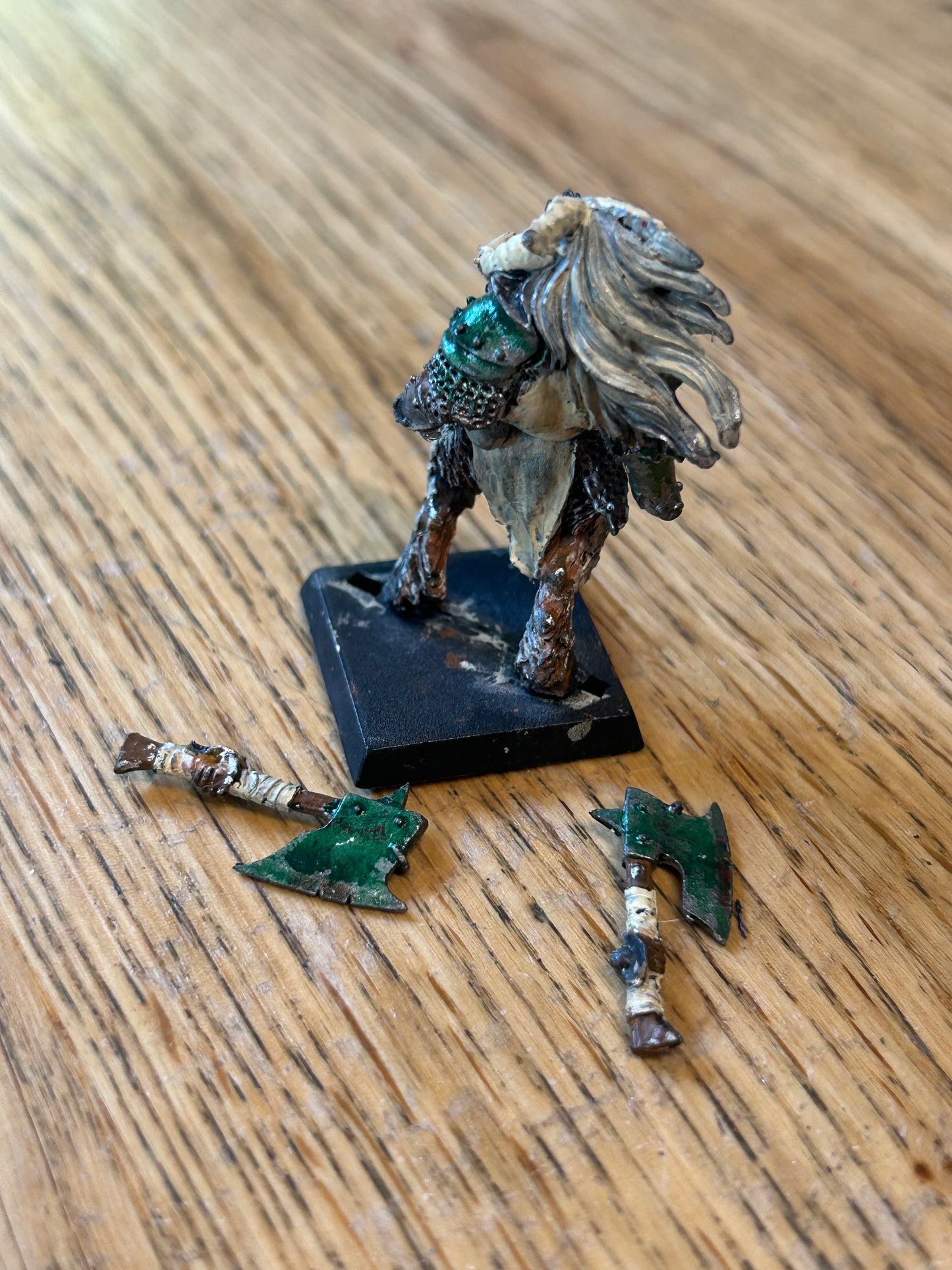 Warhammer Fantasy Old World Beasts of Chaos Metal Beastlord 2 hand weapons