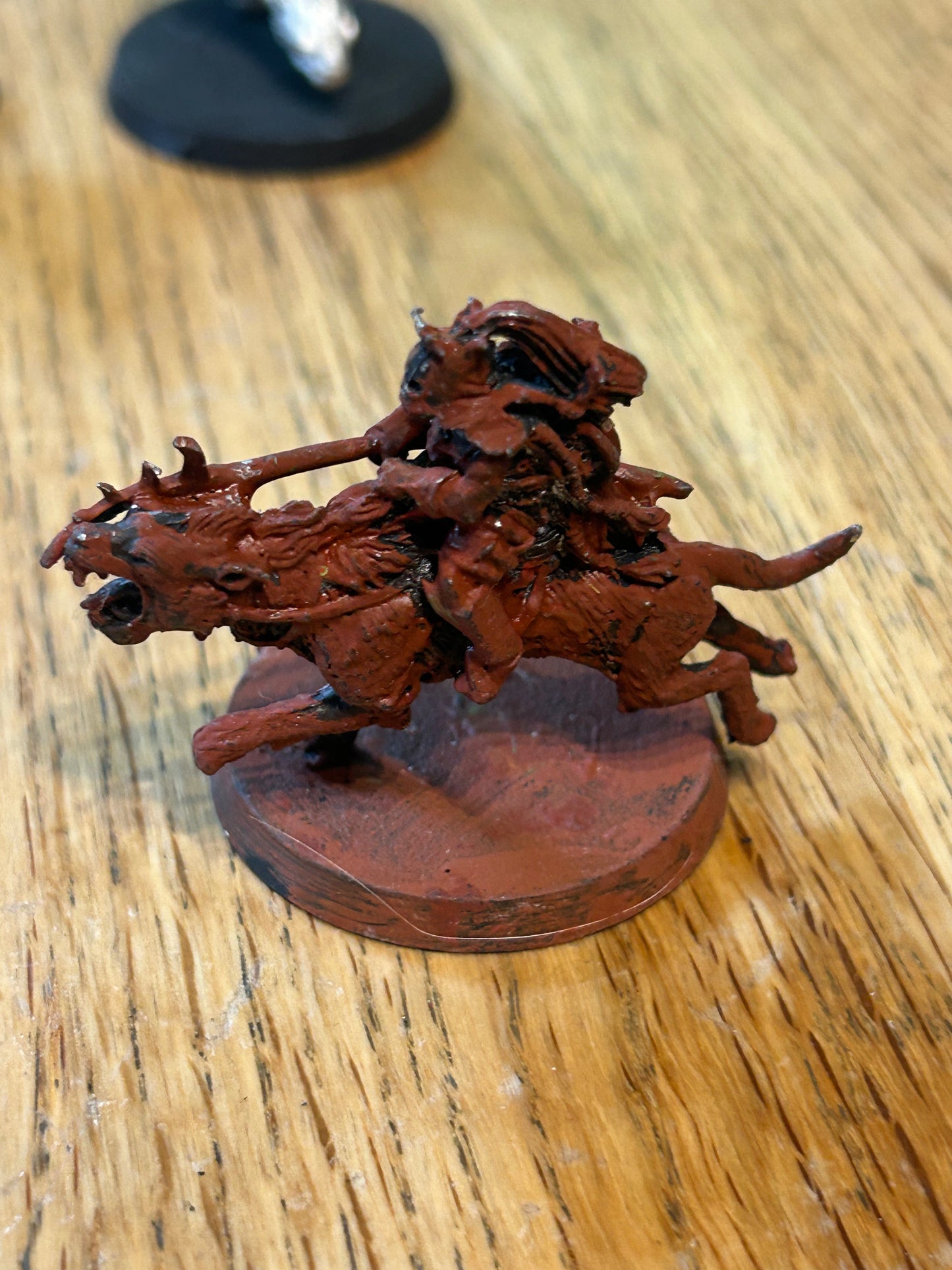 Games Workshop Lord of the Rings Warg Riders Metal Miniatures X 5 (two of them are missing their back legs).