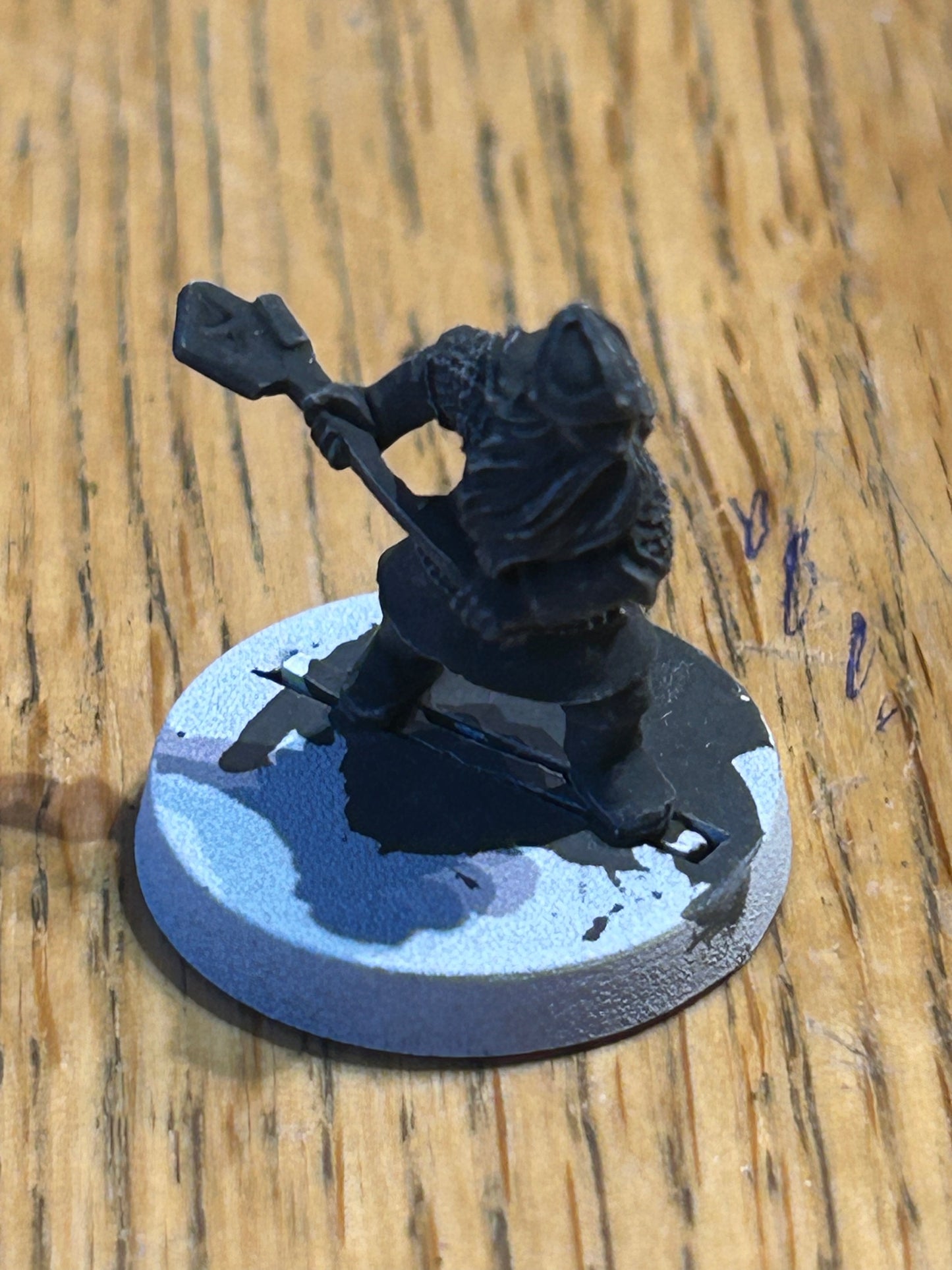 MESBG Moria dwarf with double handed axe (5 of this sculpt available) metal
