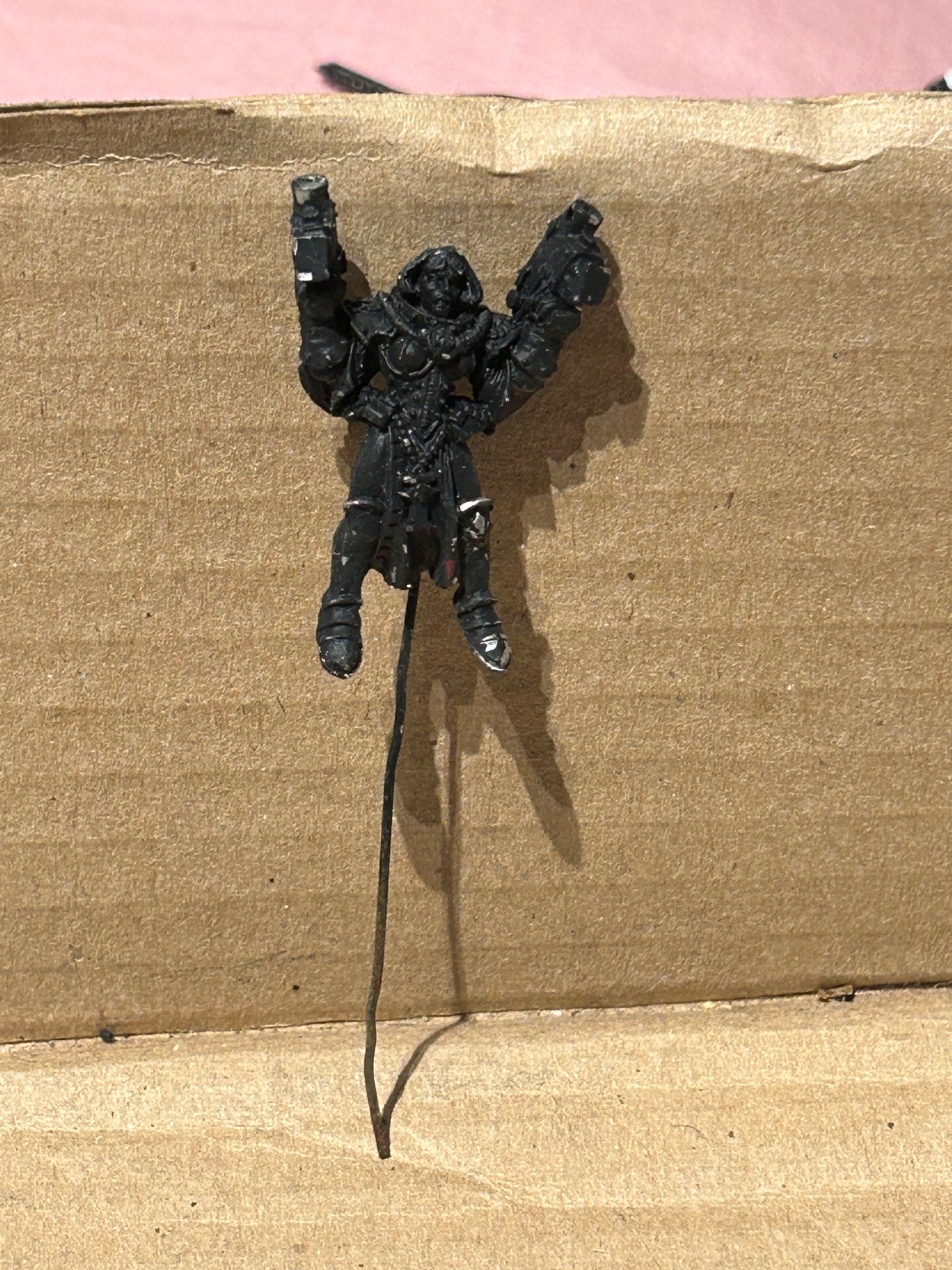 Sisters of battle seraphim (no back pack and rod has been drilled in)