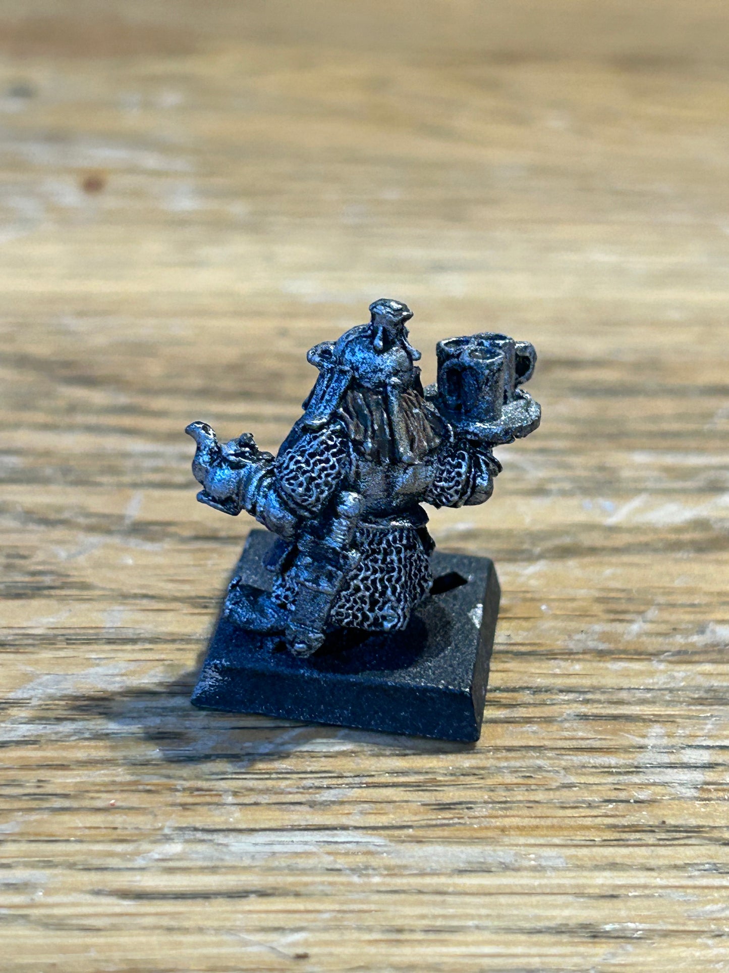 Citadel GW Warhammer metal 80s Dwarf Engineer Sapper Miner Mugs of Tea