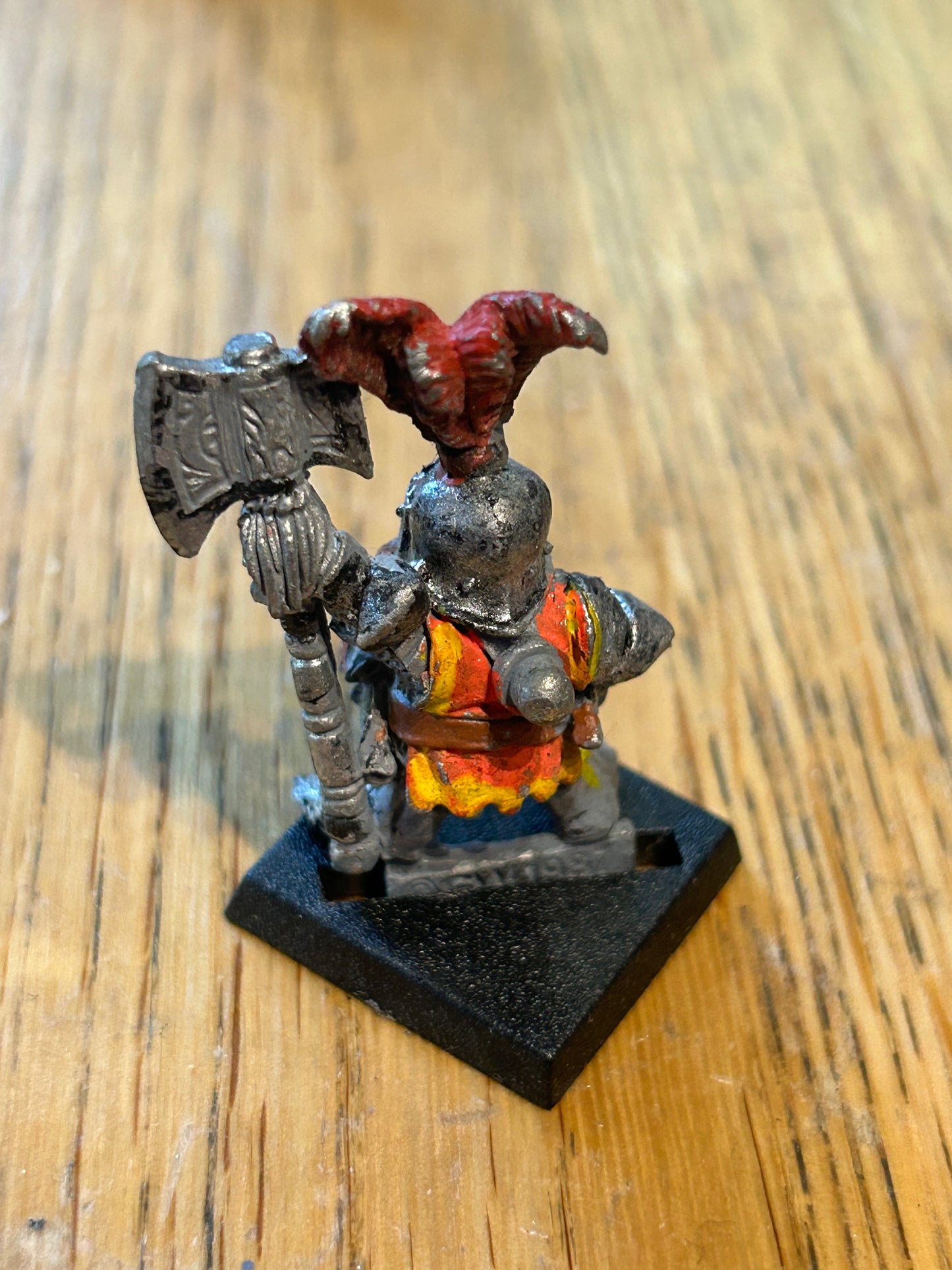 Warhammer Fantasy Battles Borri Forkbeard dragon company champion Metal OOP