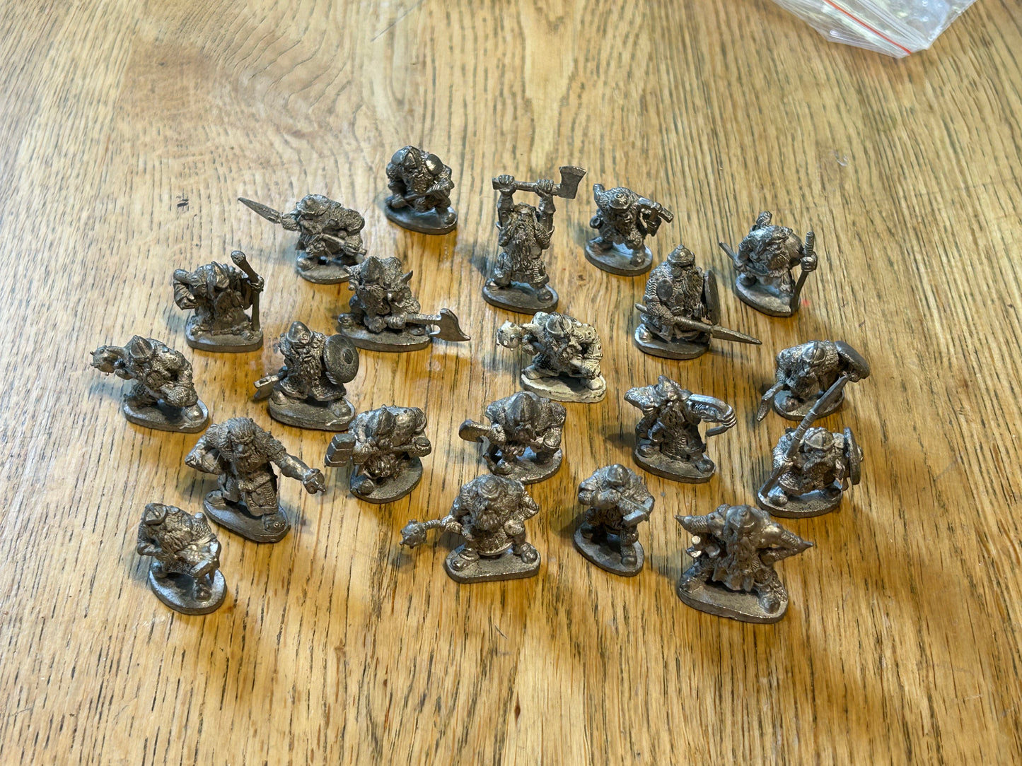 Grenadier models fantasy lords dwarf regiment (21 dwarf models, one with a broken weapon)