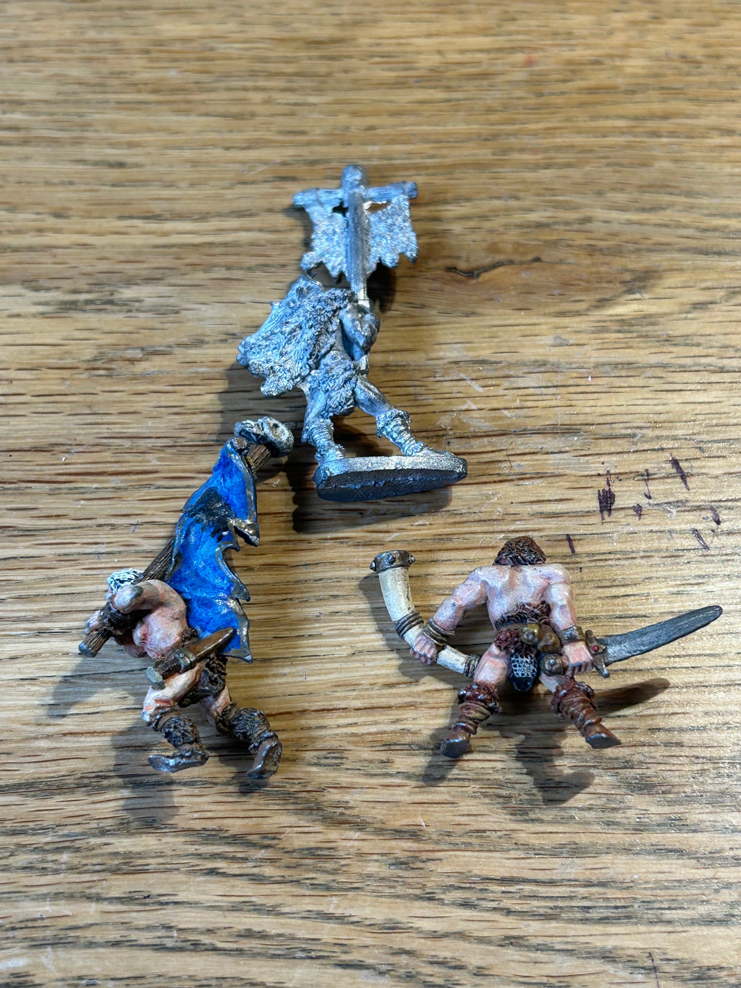 Grenadier models barbarian command models x3 (2 have been removed from solid bases)