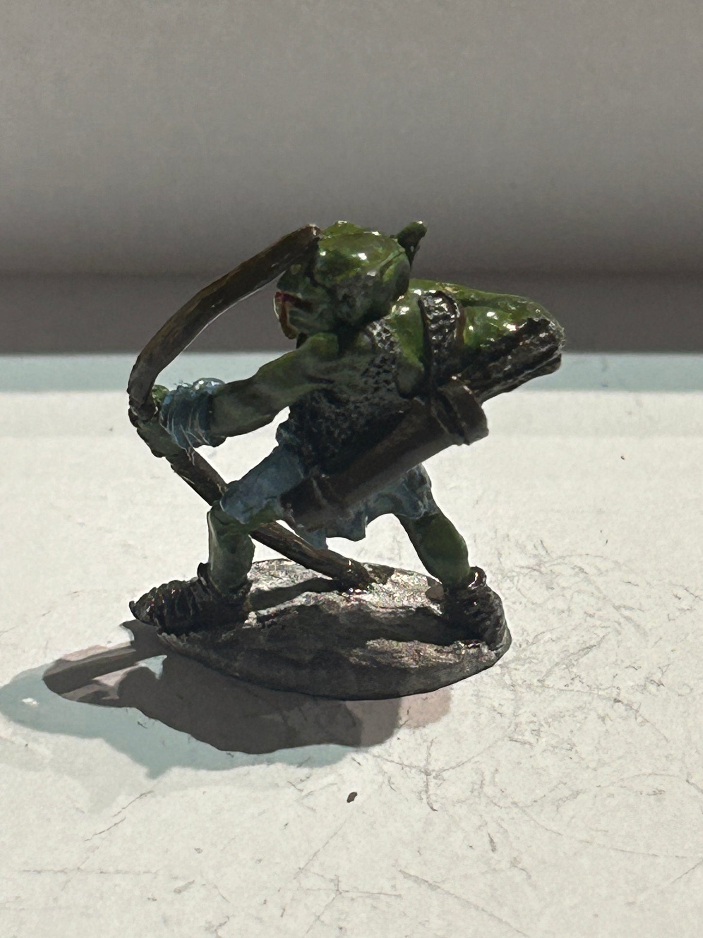 Citadel miniatures warhammer fantasy preslotta armoured orc firing bow fantasy tribes orc FTO7 c15 and c16 (I think)