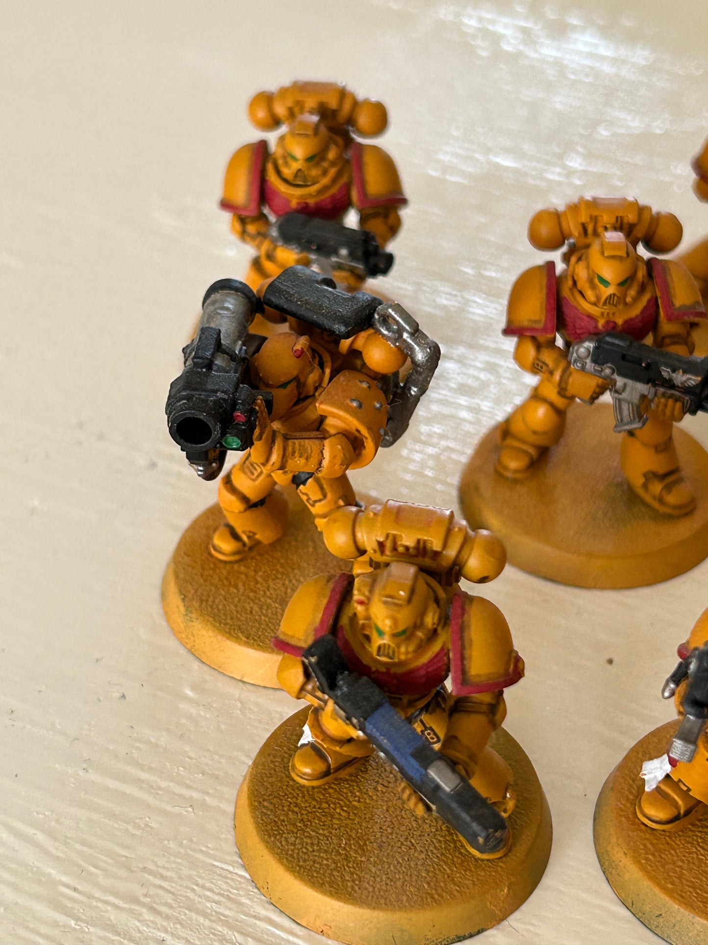 Warhammer 40k plastic space marine 10 man squad with sergeant, heavy and special weapon