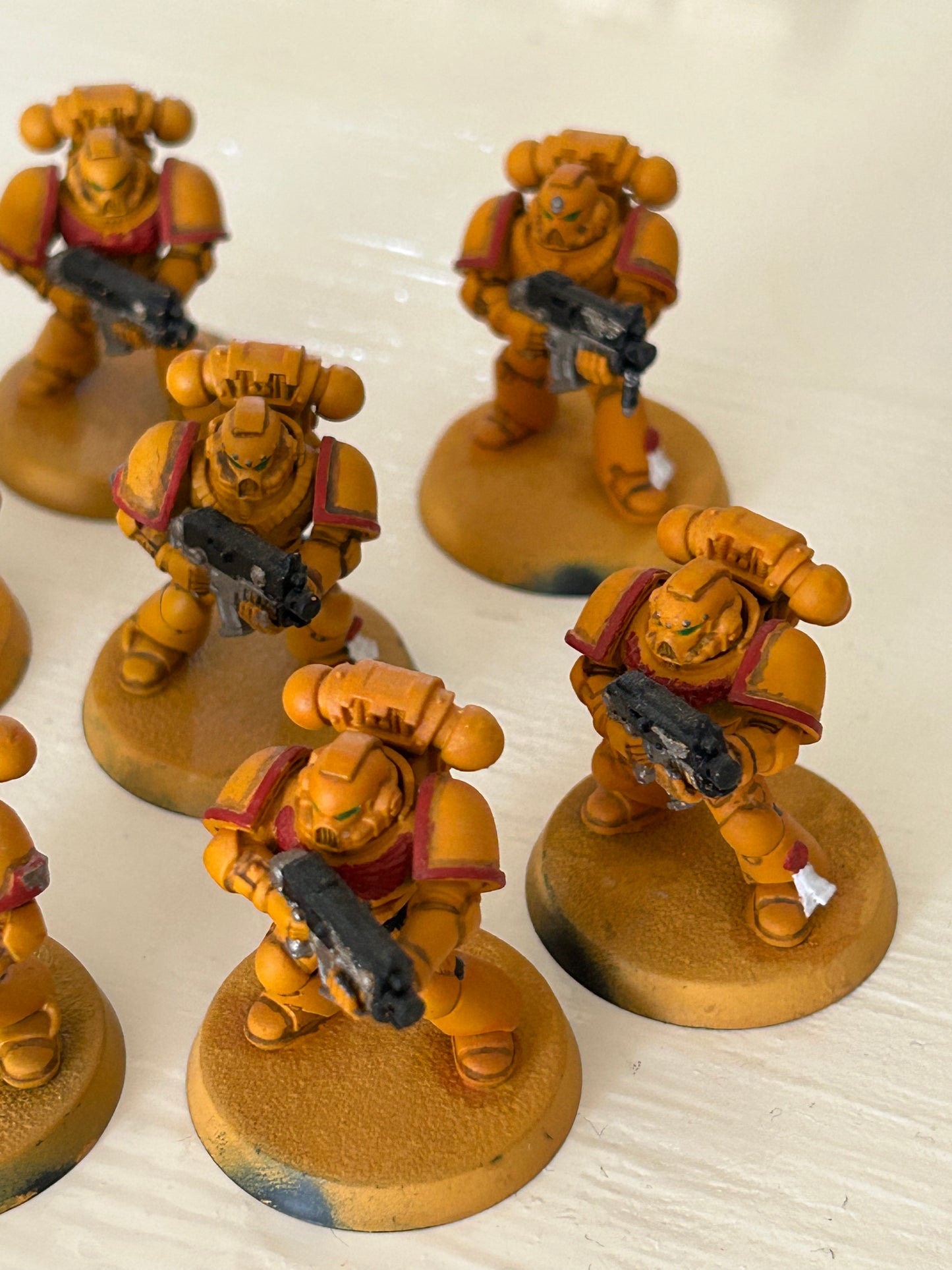 Warhammer 40k plastic space marine 10 man squad with sergeant, heavy and special weapon